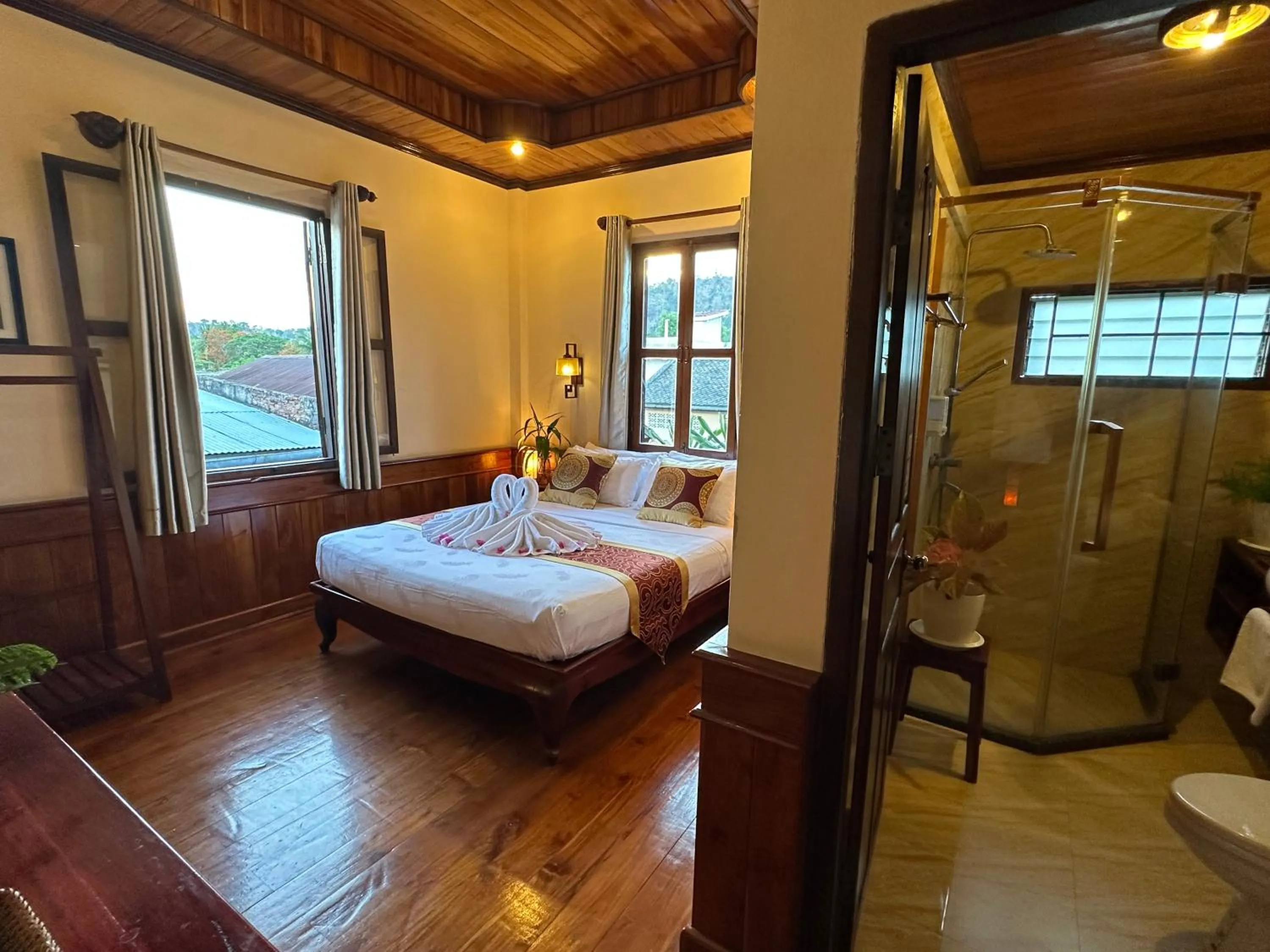 Shower, Bed in Ammata Boutique Villa