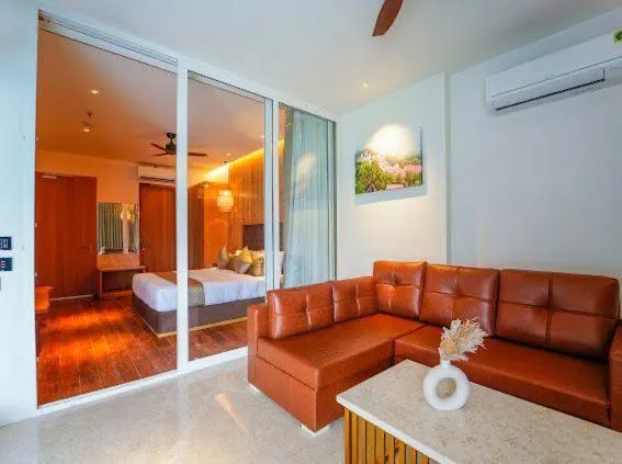 Living room, Bed in Anantam Resort & Spa