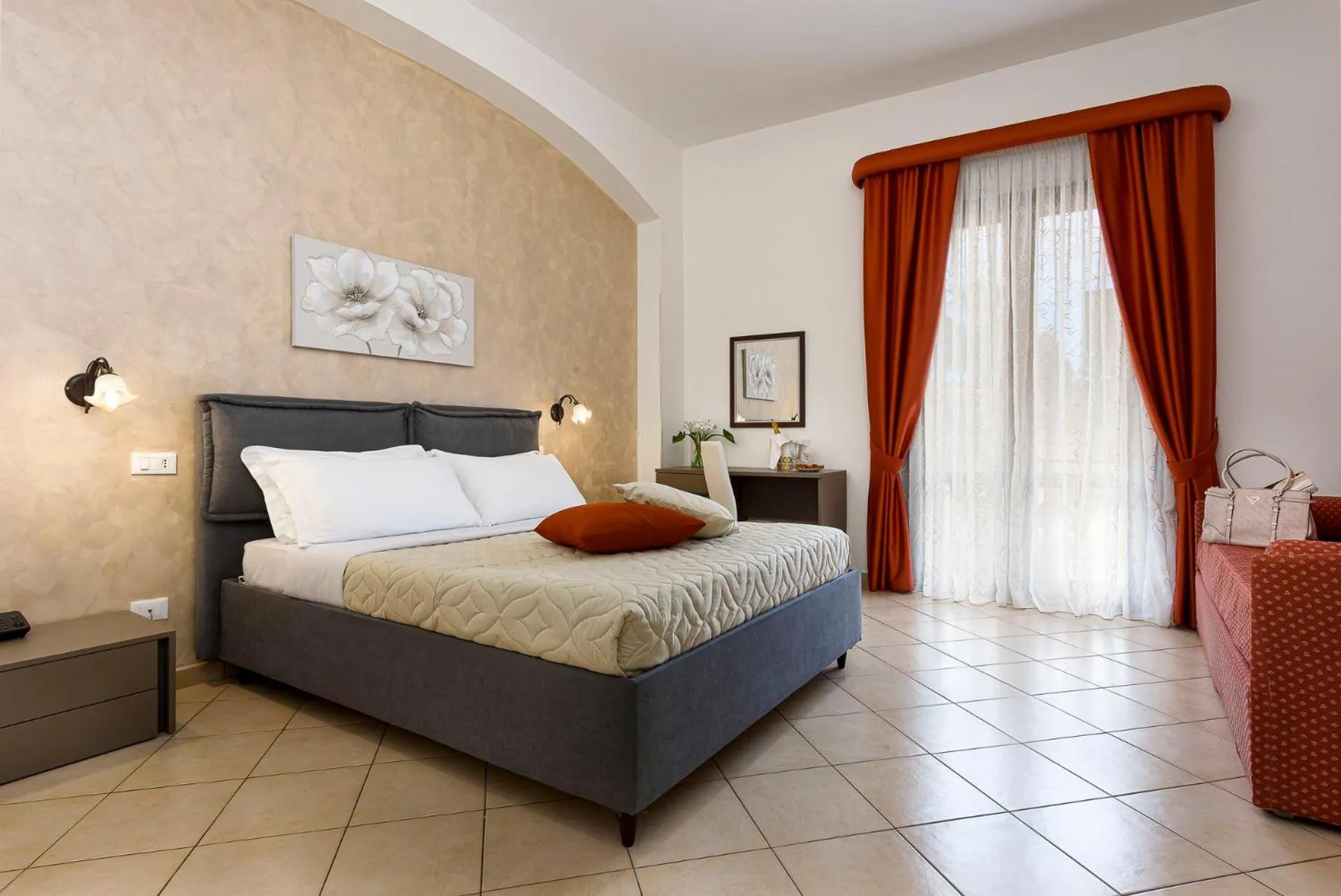 Bedroom, Bed in Hotel La Darsena