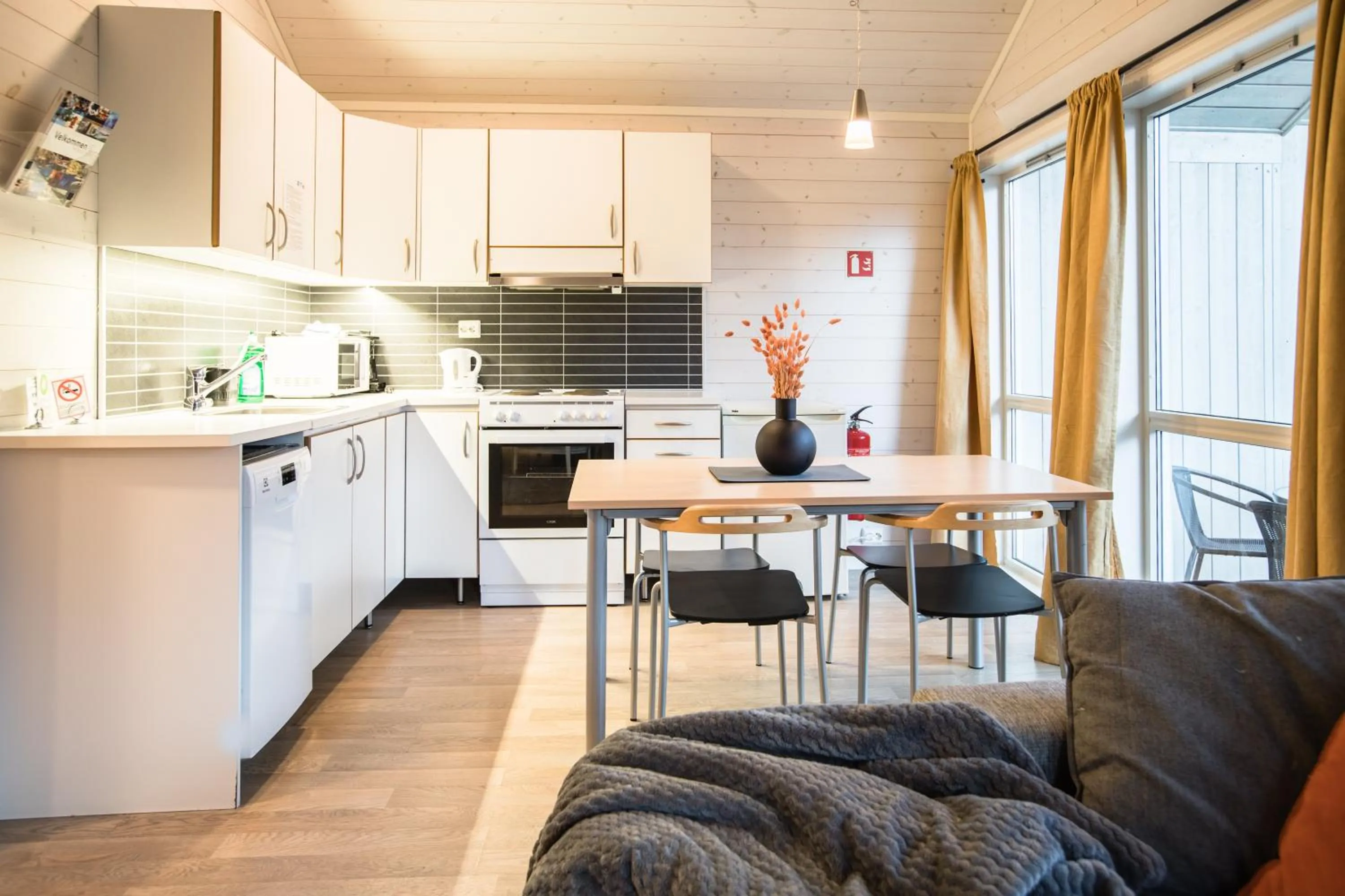 Kitchen or kitchenette in Tromsø Lodge & Camping