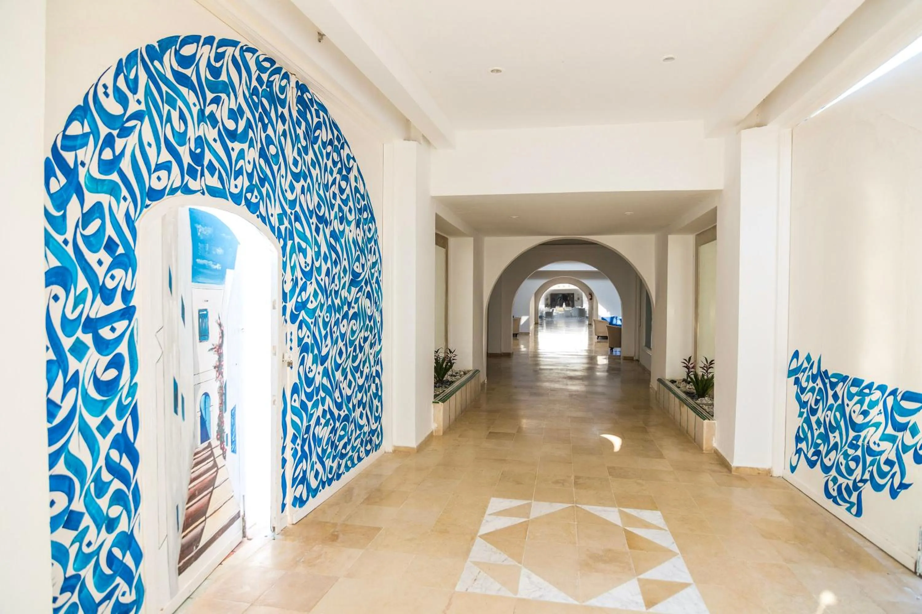 Inner courtyard view in TMK Marine Beach by Turismark