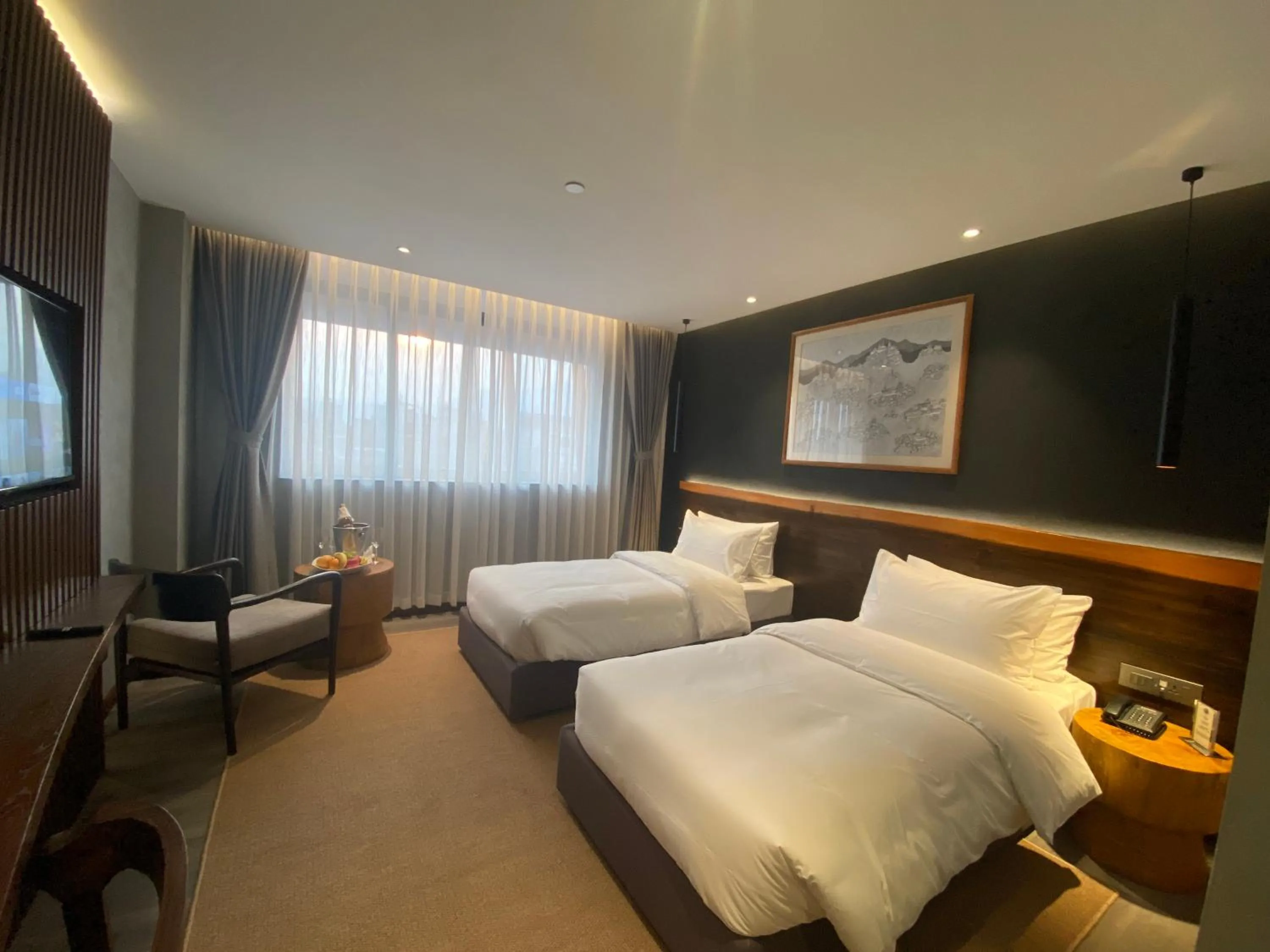 Photo of the whole room, Bed in Hotel Barahi Kathmandu