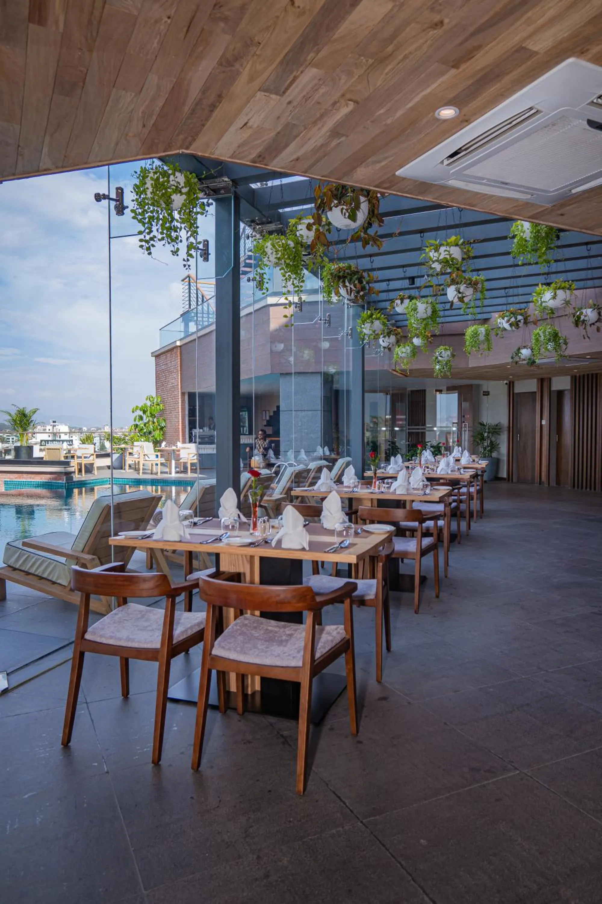 Dining area in Hotel Barahi Kathmandu