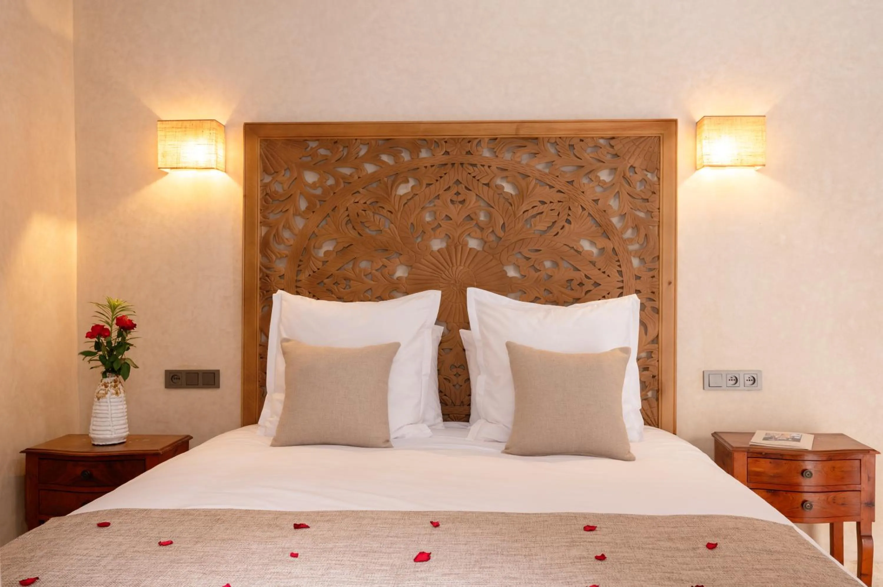 Bed in Riad Celema & Spa