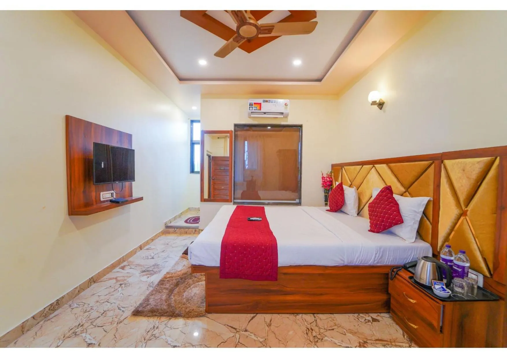 Bed in Saanjh Riverside Resort