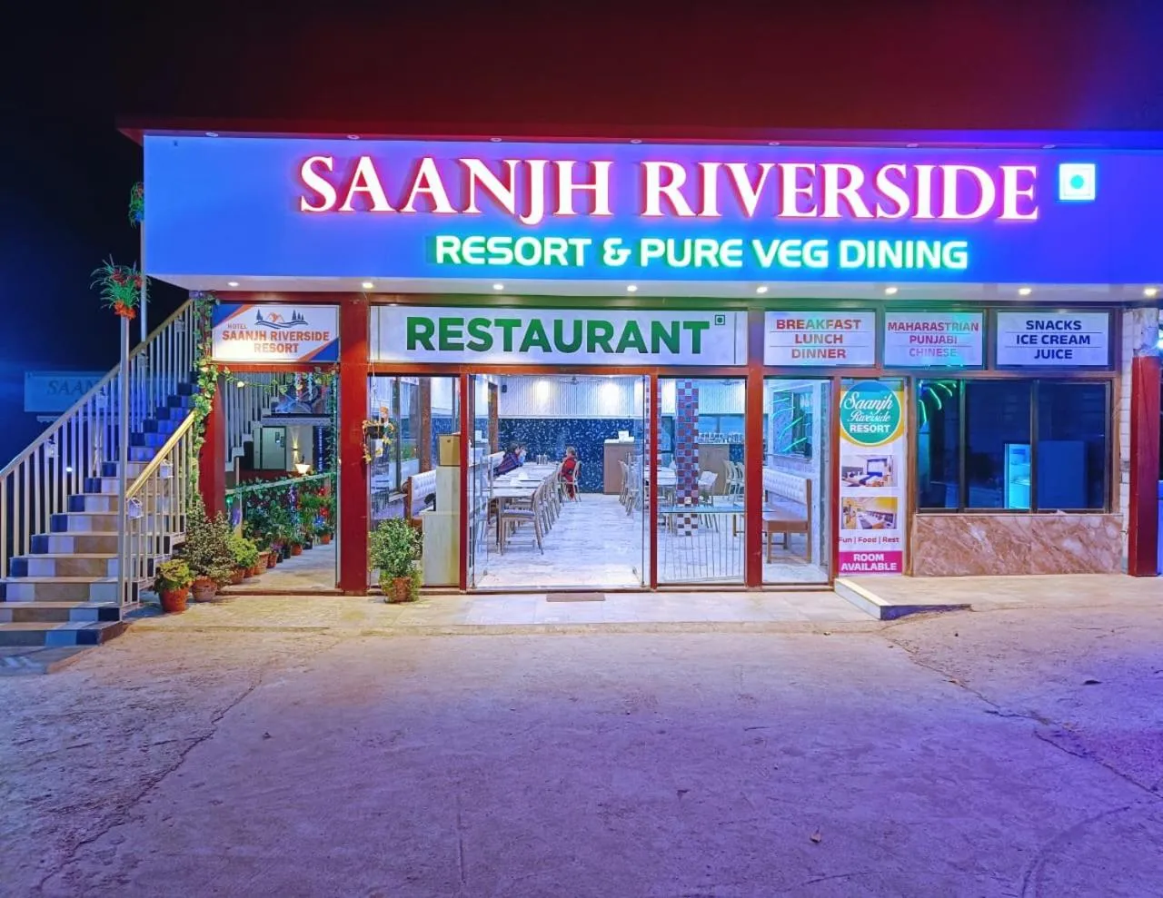 Restaurant/places to eat in Saanjh Riverside Resort