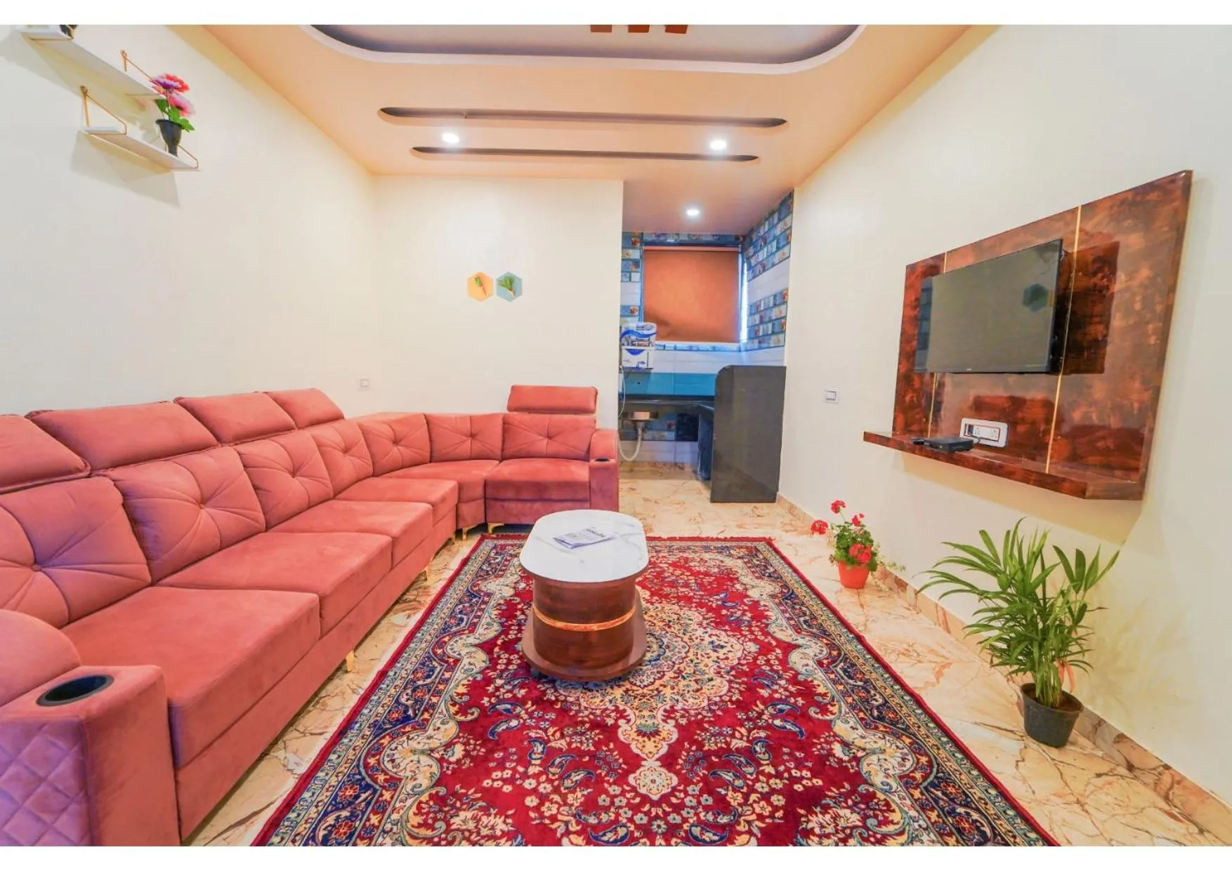 Living room in Saanjh Riverside Resort