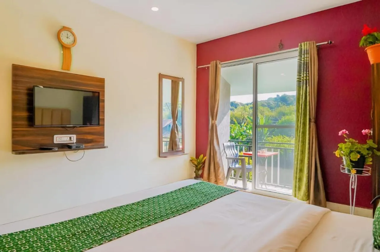 Bed in Saanjh Riverside Resort