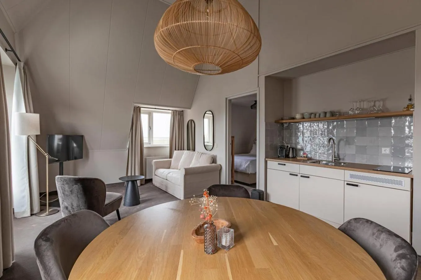 Kitchen or kitchenette in Strandhotel Camperduin