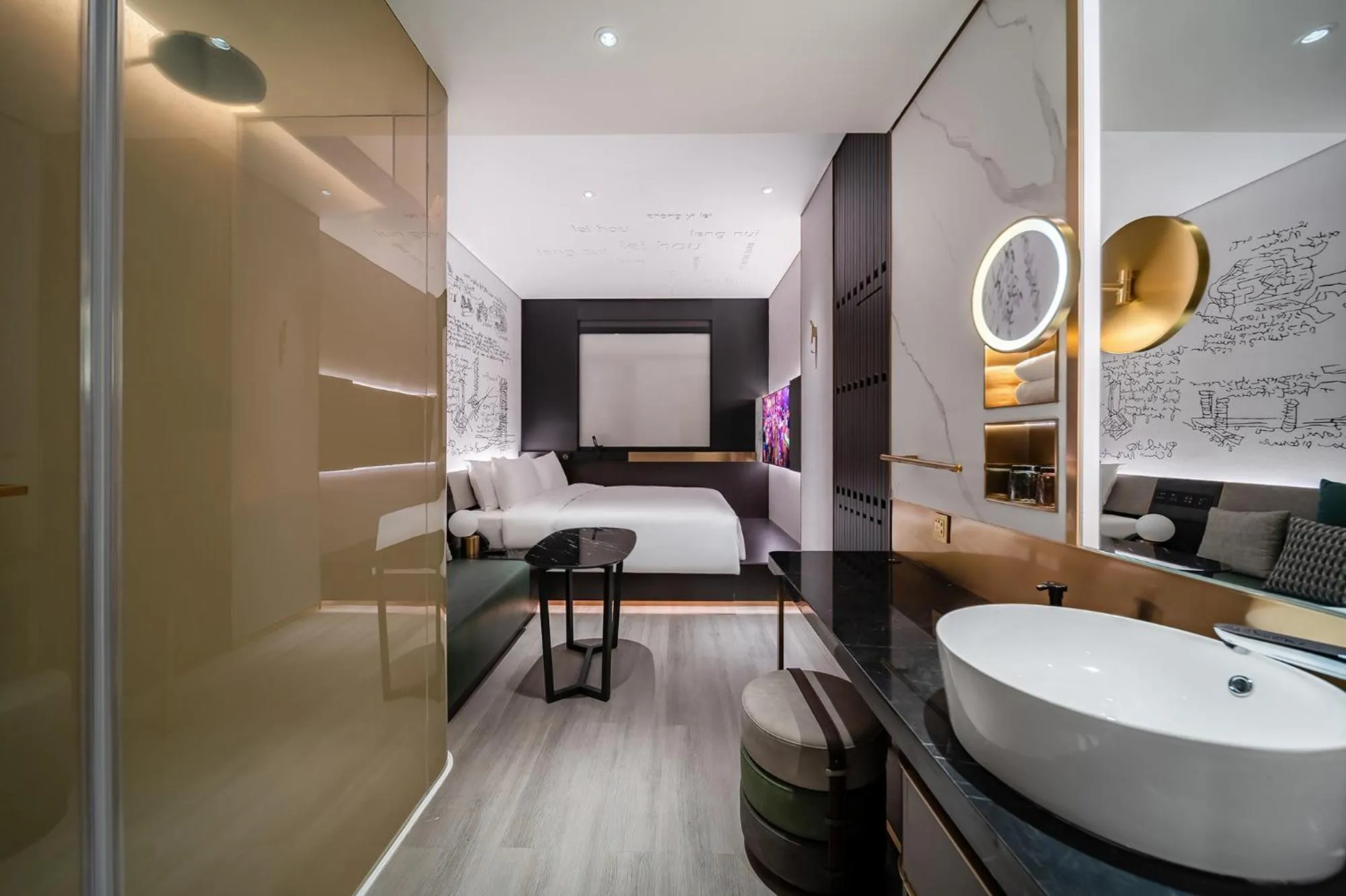 Photo of the whole room in CitiGO Hotel Shenzhen Shekou Cruise Center Seaview Near Taizi Bay K11