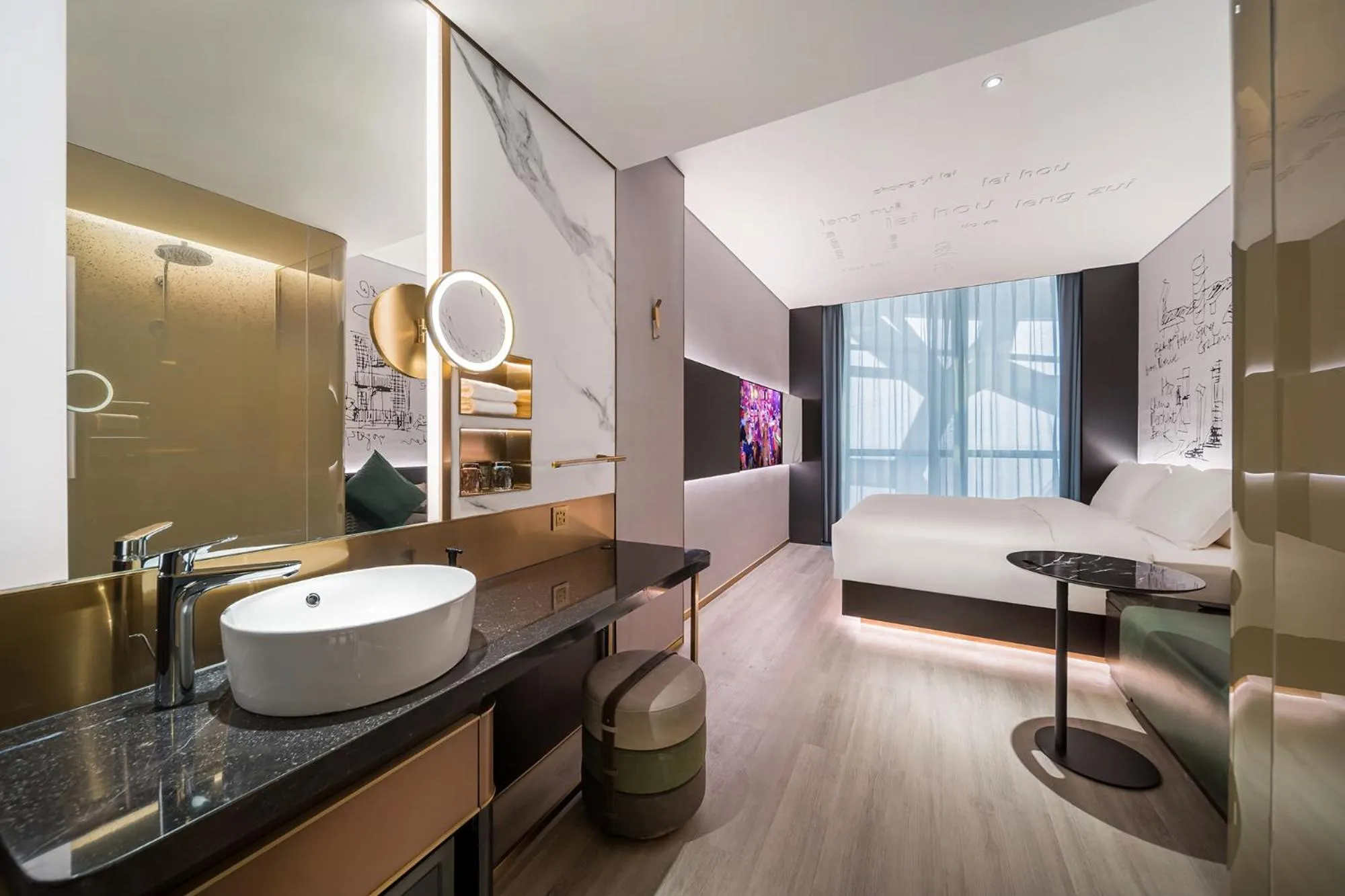 Photo of the whole room in CitiGO Hotel Shenzhen Shekou Cruise Center Seaview Near Taizi Bay K11