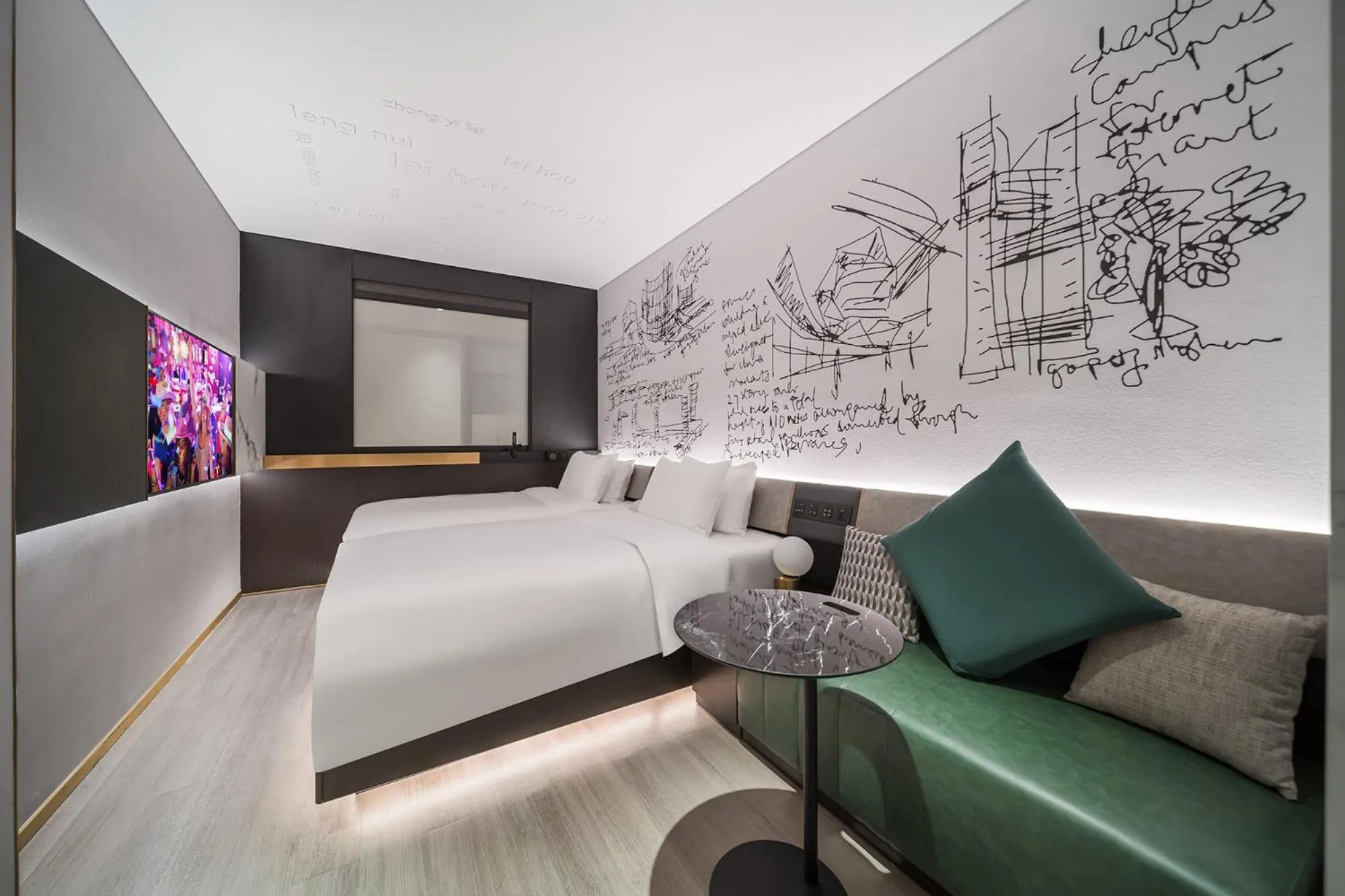 Photo of the whole room, Bed in CitiGO Hotel Shenzhen Shekou Cruise Center Seaview Near Taizi Bay K11