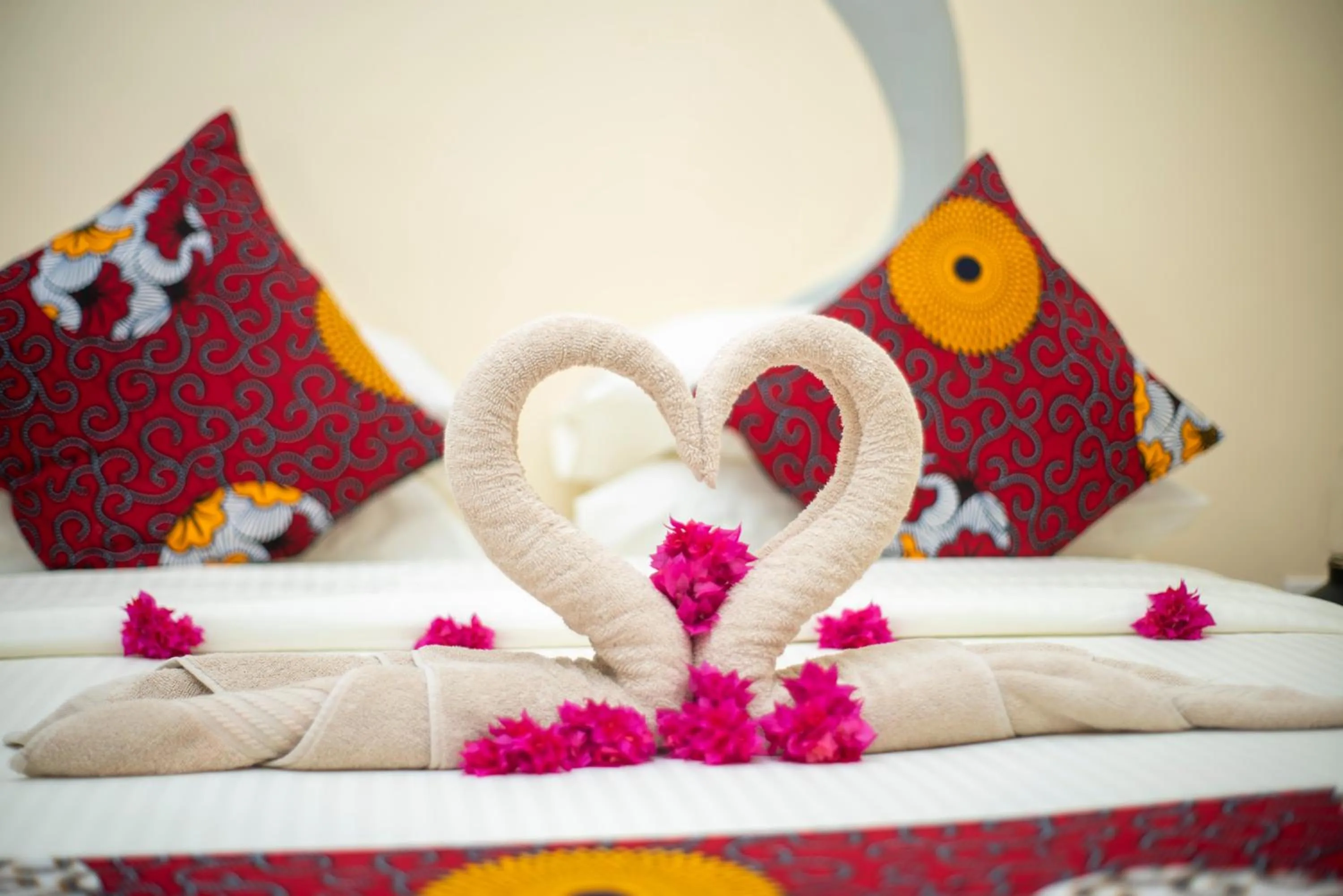 Bed in Double A Nungwi Beach Hotel