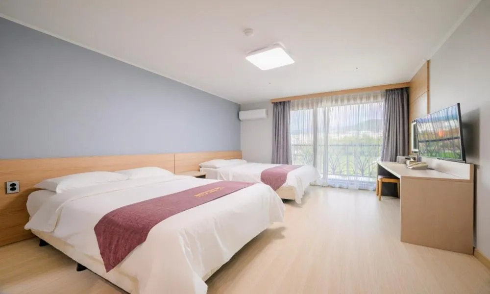 Bed in Seogwipo Worldcup Resort