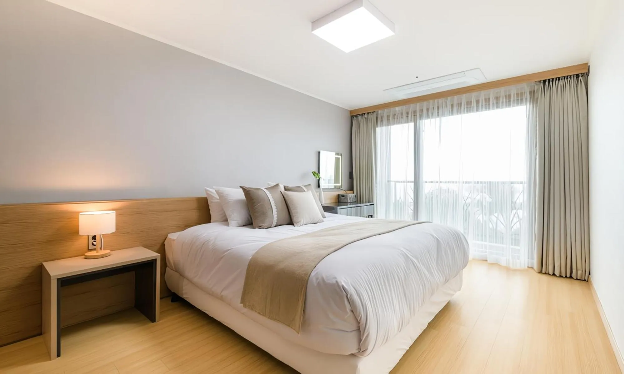 Bed in Seogwipo Worldcup Resort