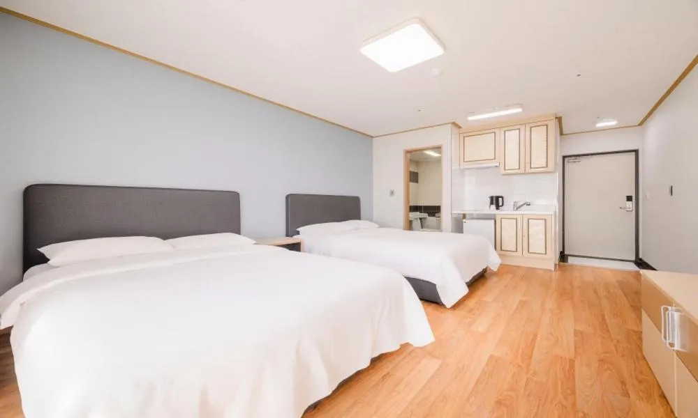 Bed in Seogwipo Worldcup Resort