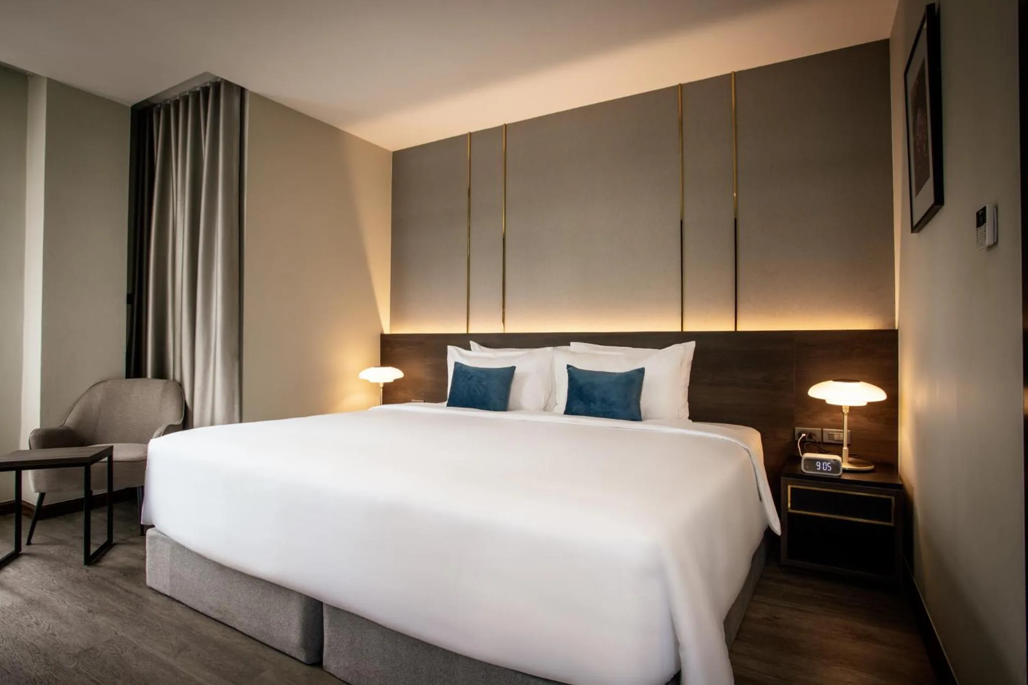 Bed in SAM E Hotel Bangkok Sathorn