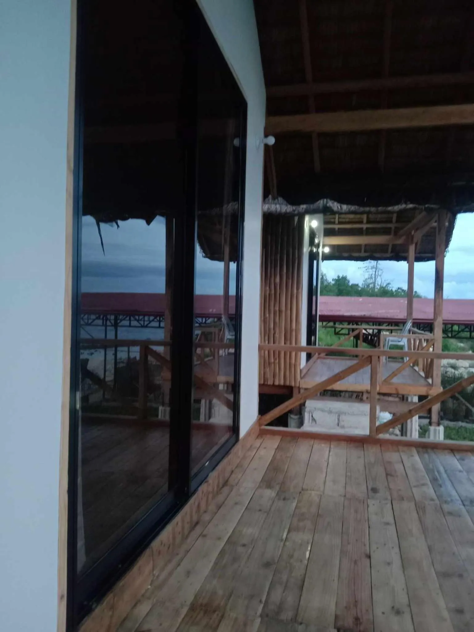 Balcony/Terrace in Casay Beach Huts by HiveRooms