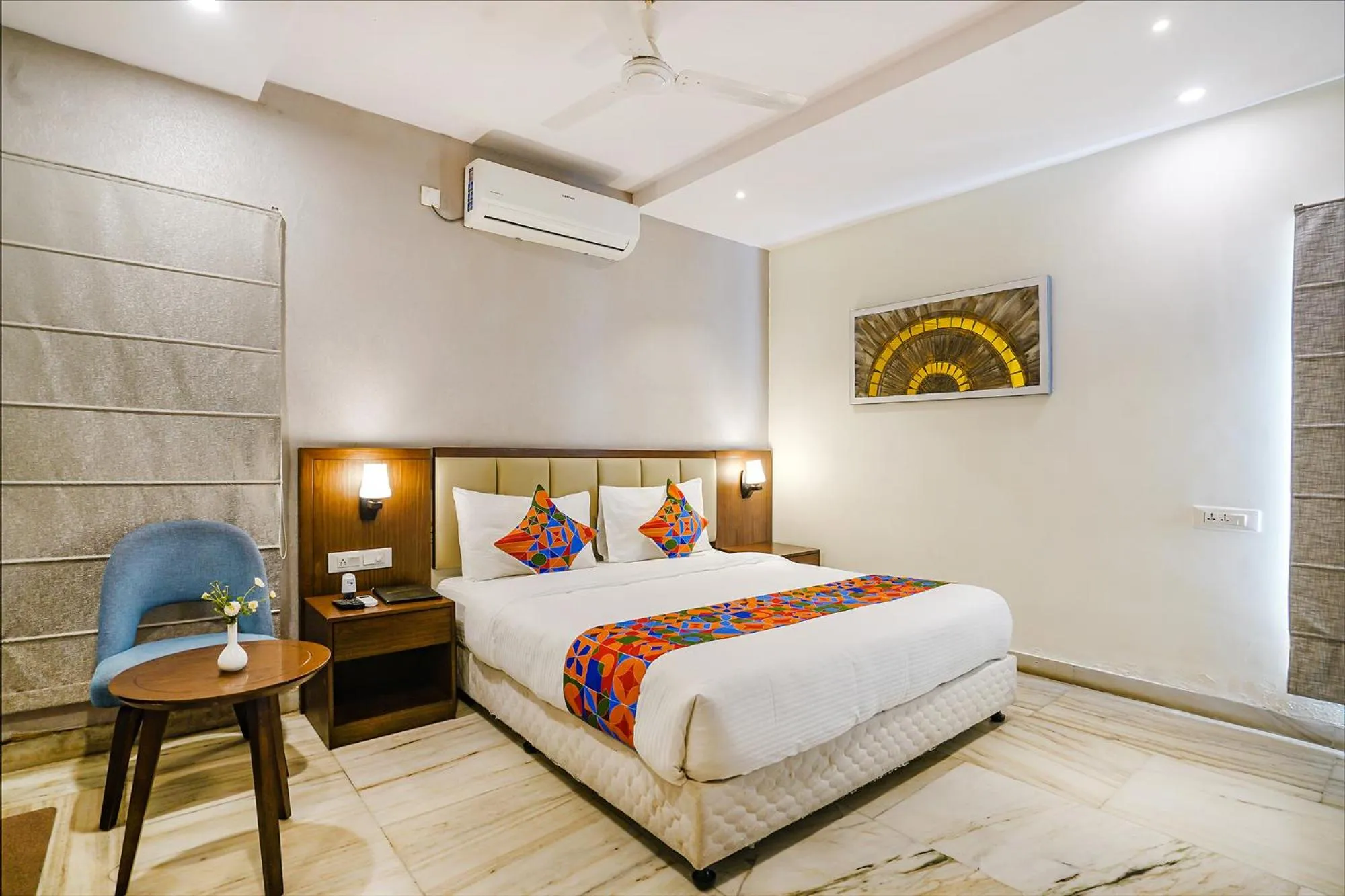 Bed in FabHotel Prime D Dev - Nr Vijayawada Club
