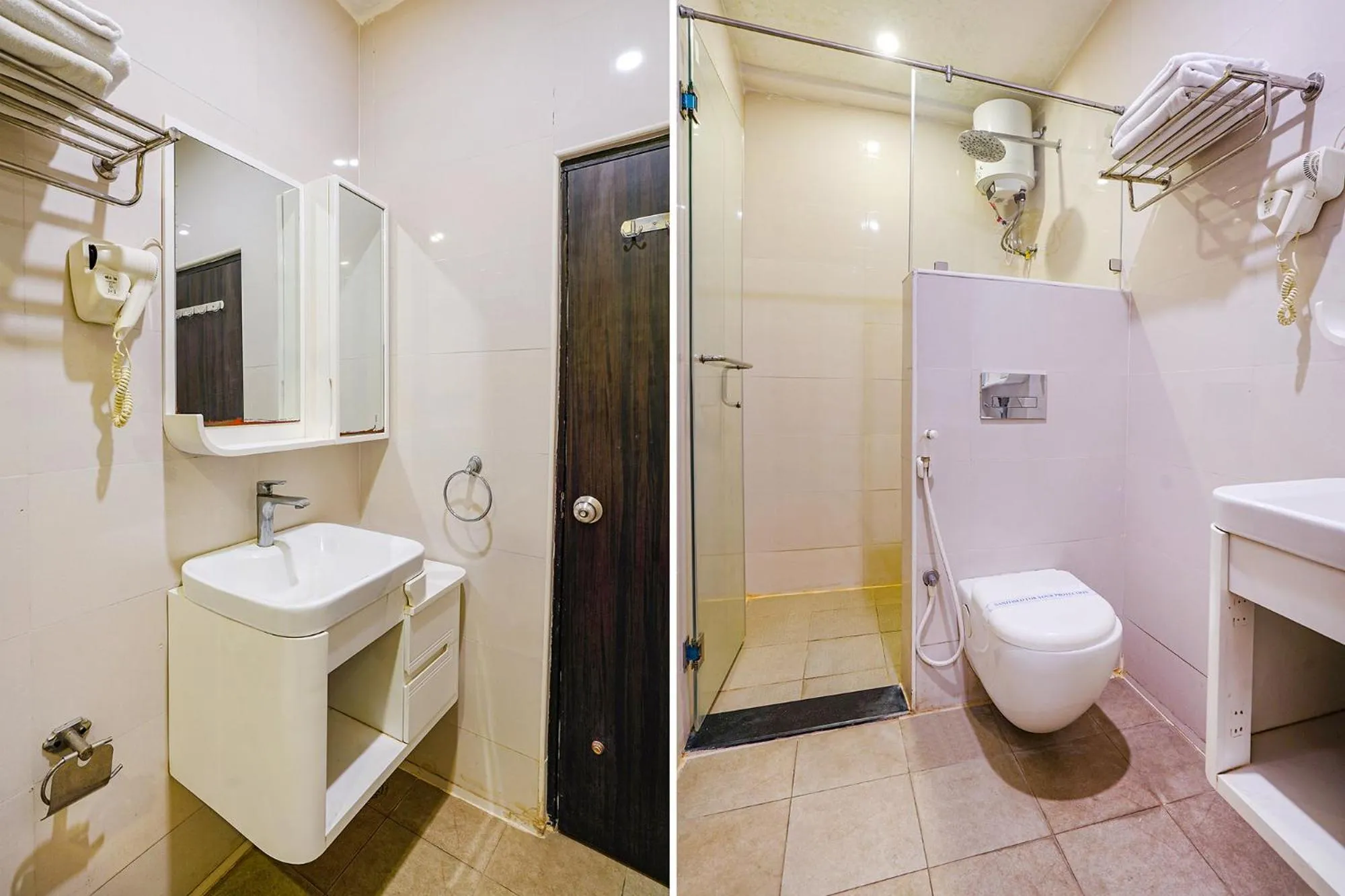 Bathroom in FabHotel Prime D Dev - Nr Vijayawada Club