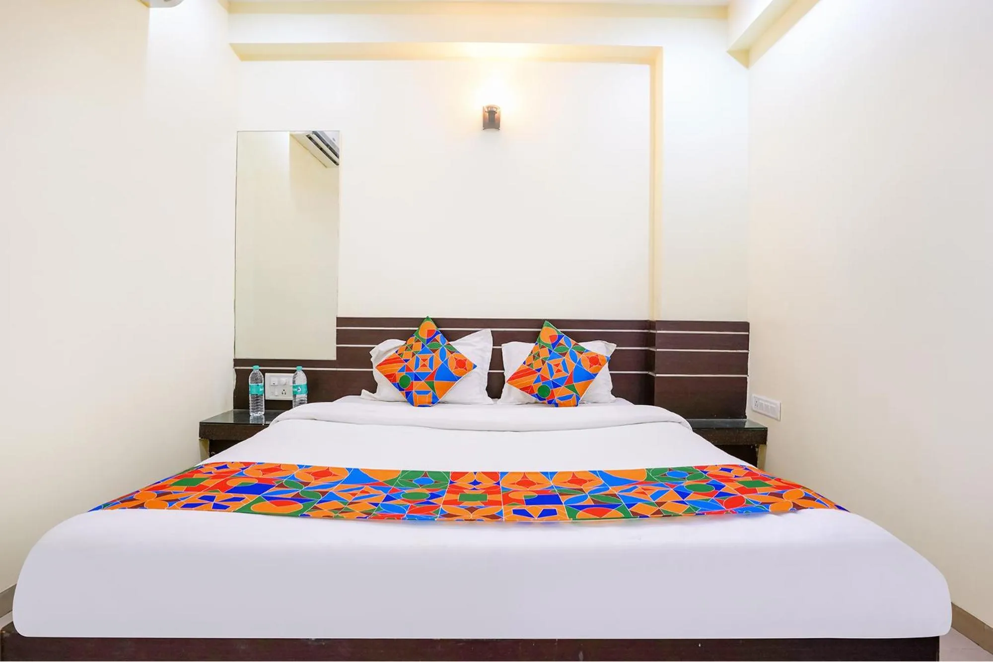 Bed in FabHotel Sai Govind