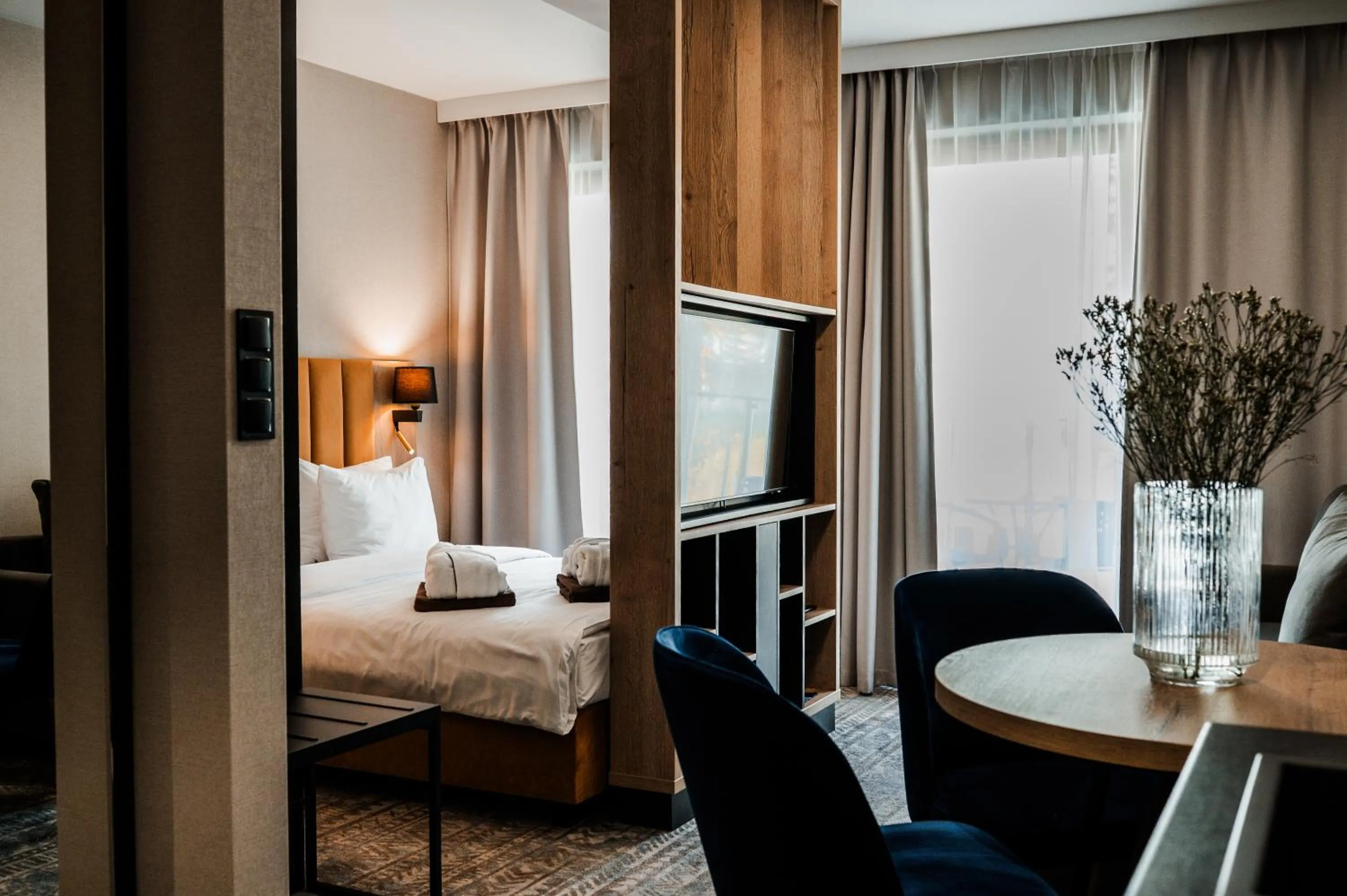 Bed in Złoty Horyzont Resort Szklarska Poręba