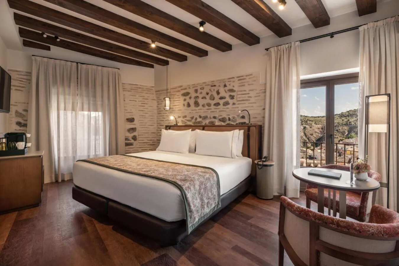 Bedroom, Bed in Áurea Toledo by Eurostars Hotel company