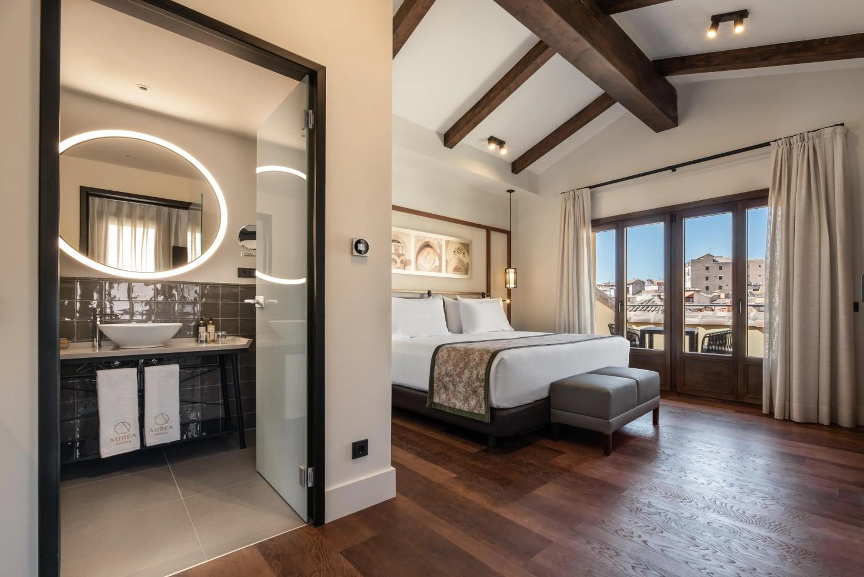 Bedroom, Bed in Áurea Toledo by Eurostars Hotel company