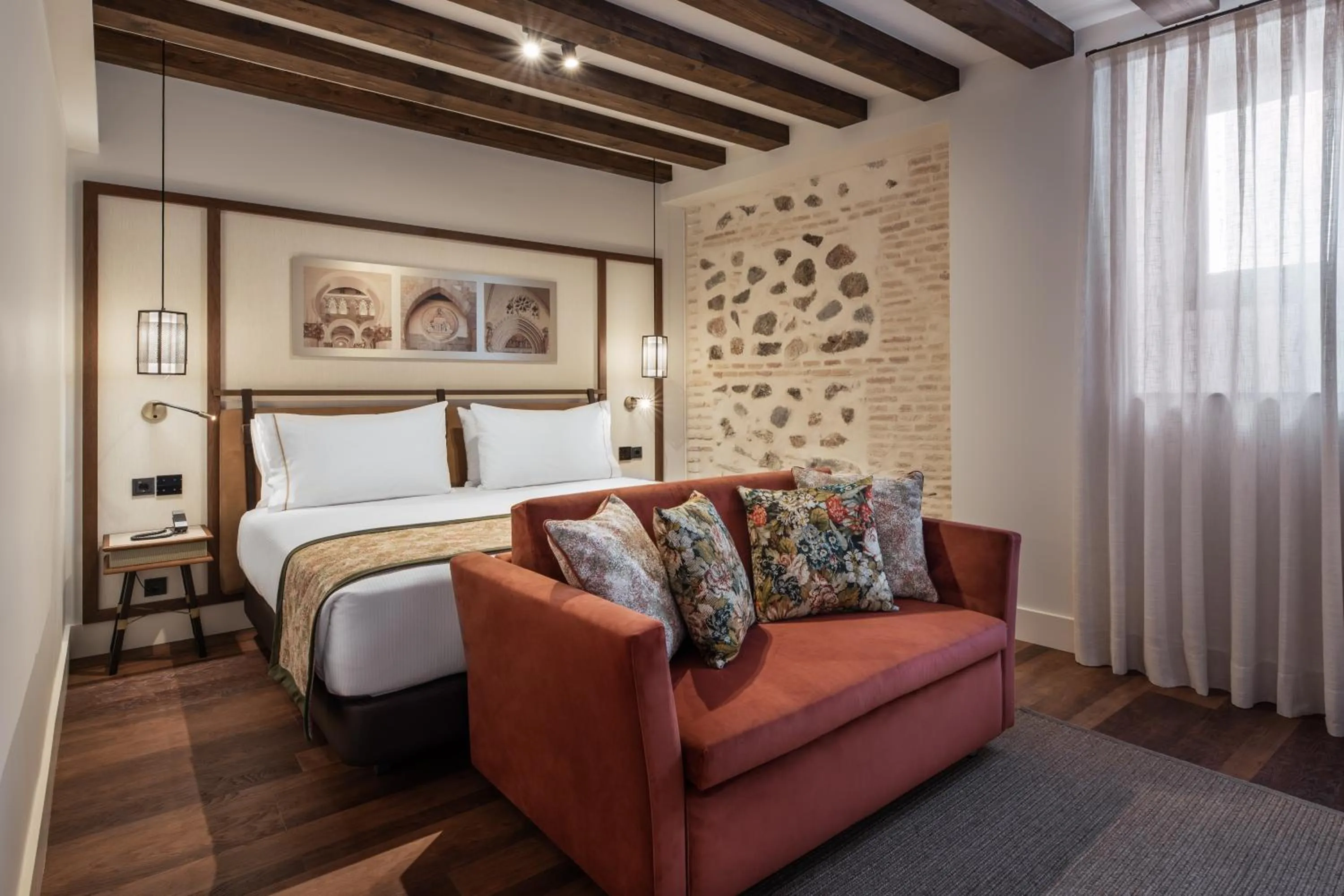 Bedroom, Bed in Áurea Toledo by Eurostars Hotel company