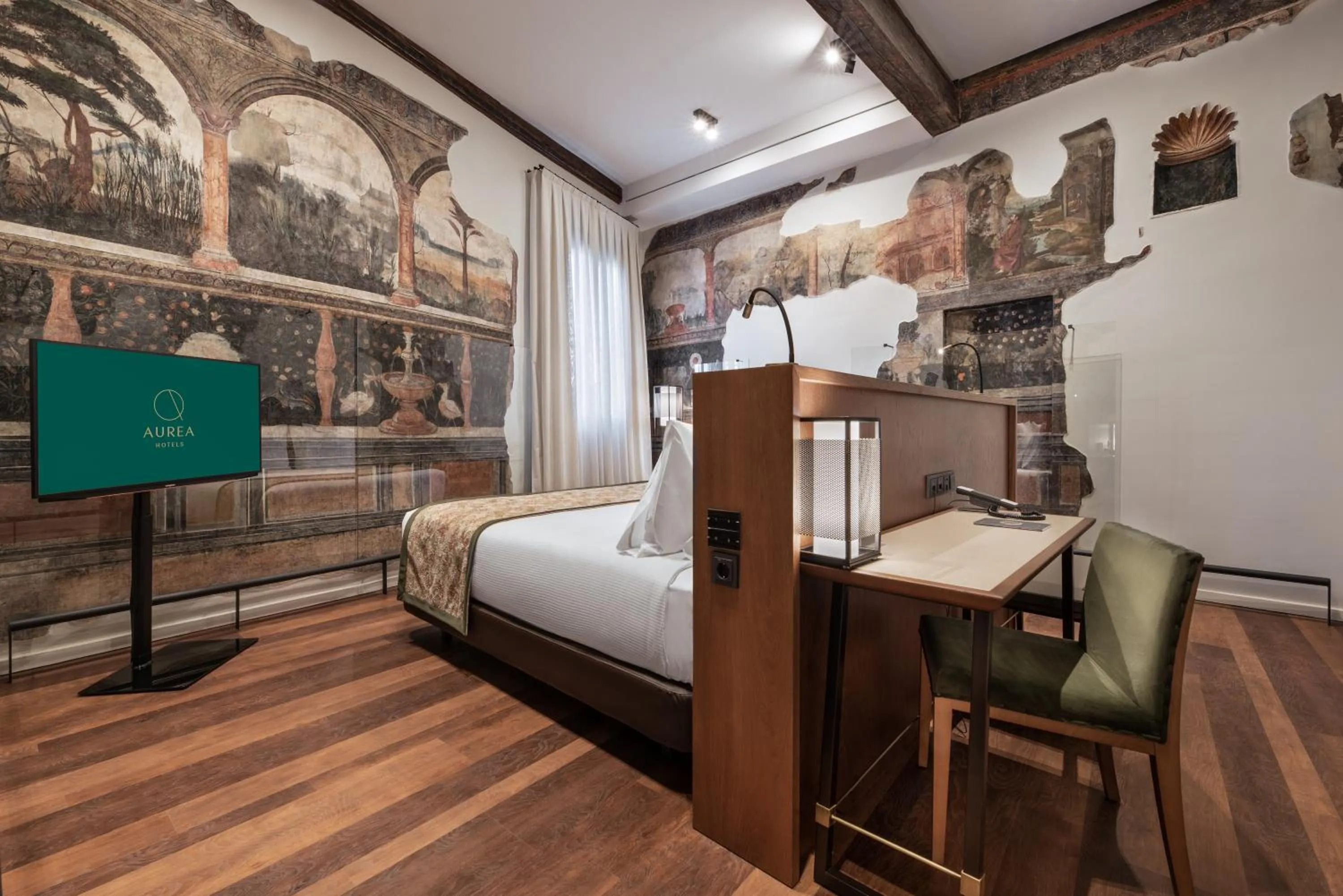 Bedroom, Bed in Áurea Toledo by Eurostars Hotel company