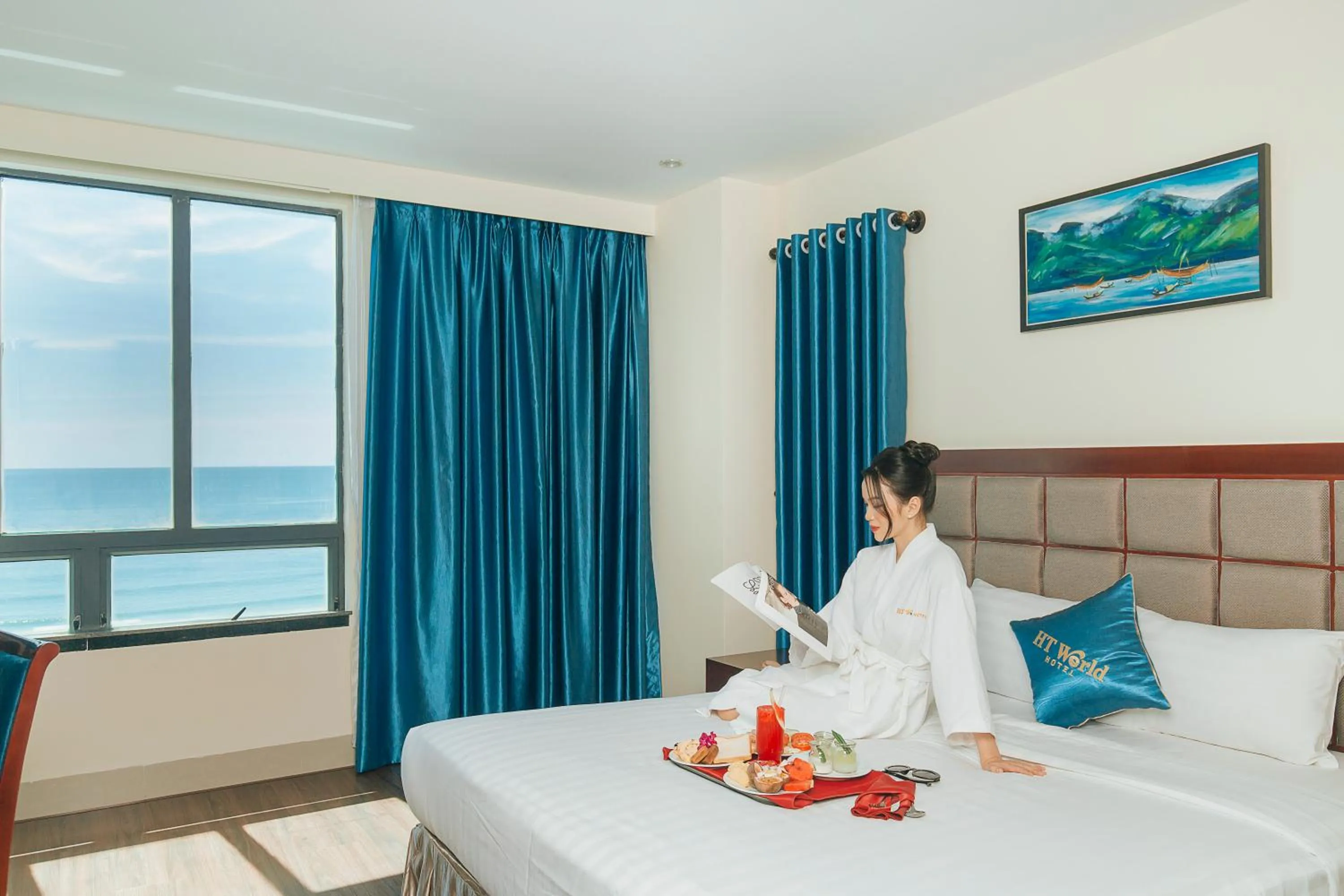 Bed in SeaFront Hotel DaNang
