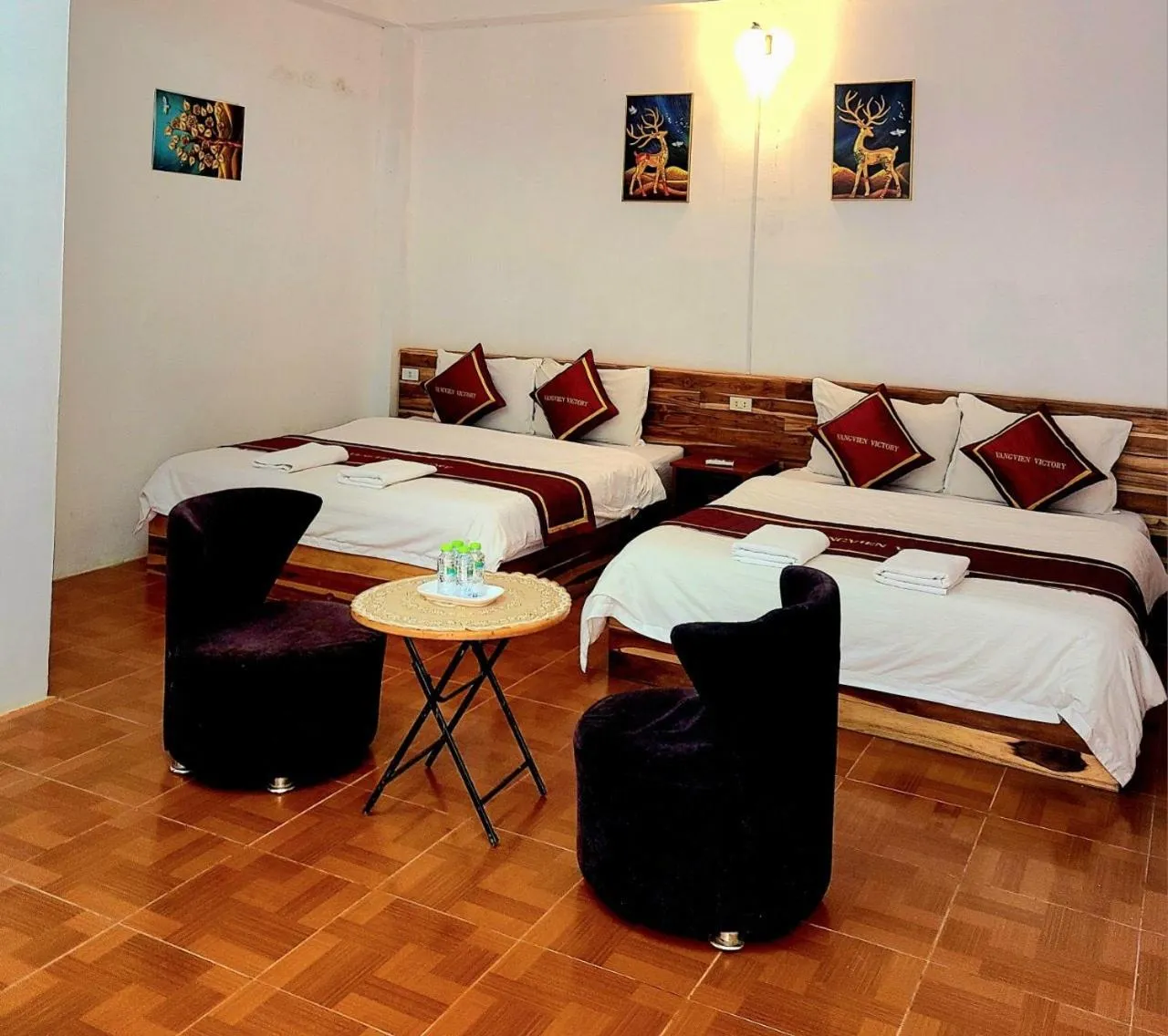 Photo of the whole room, Bed in Vang Vieng Victory Hostel