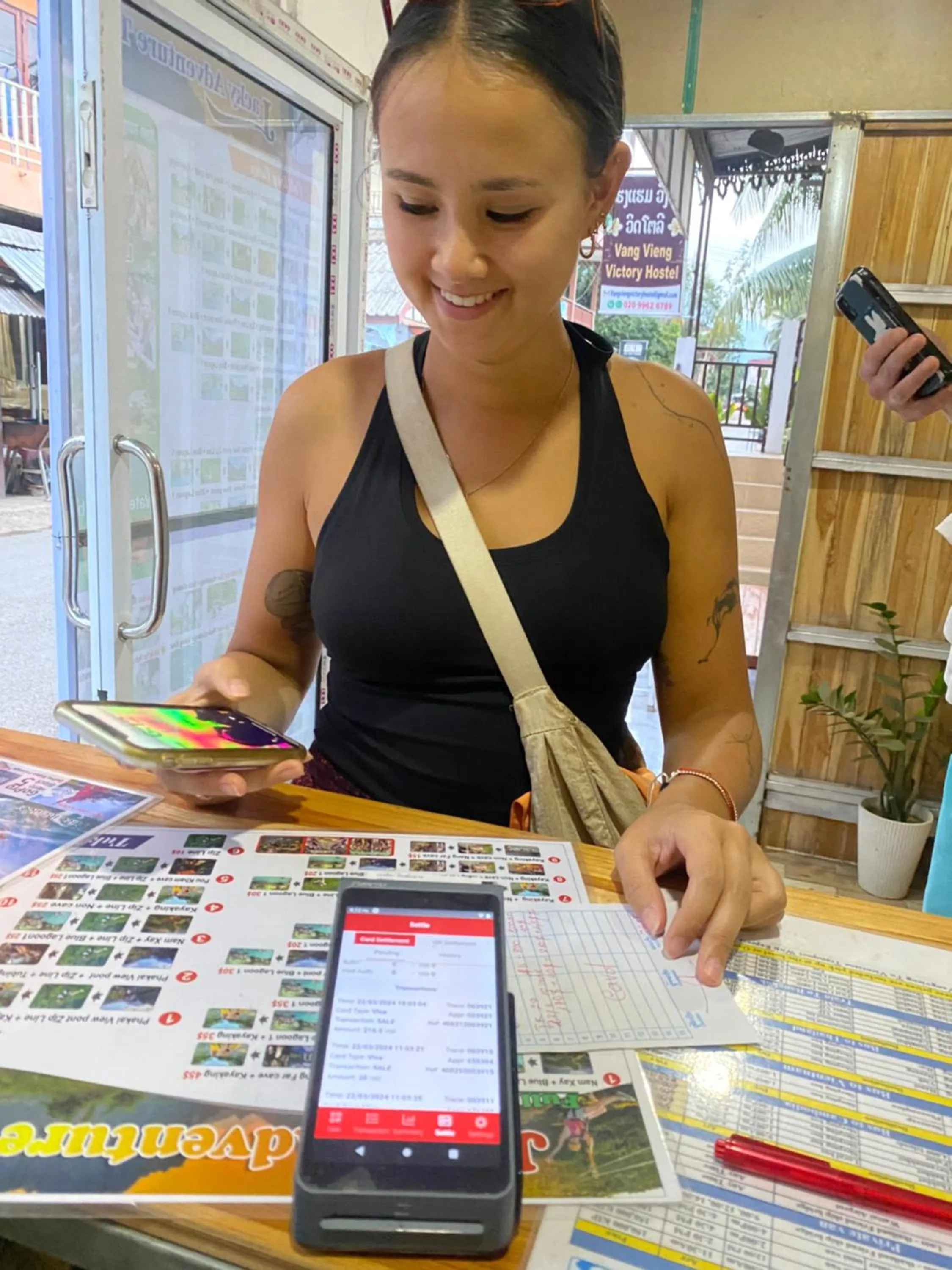 Guests in Vang Vieng Victory Hostel