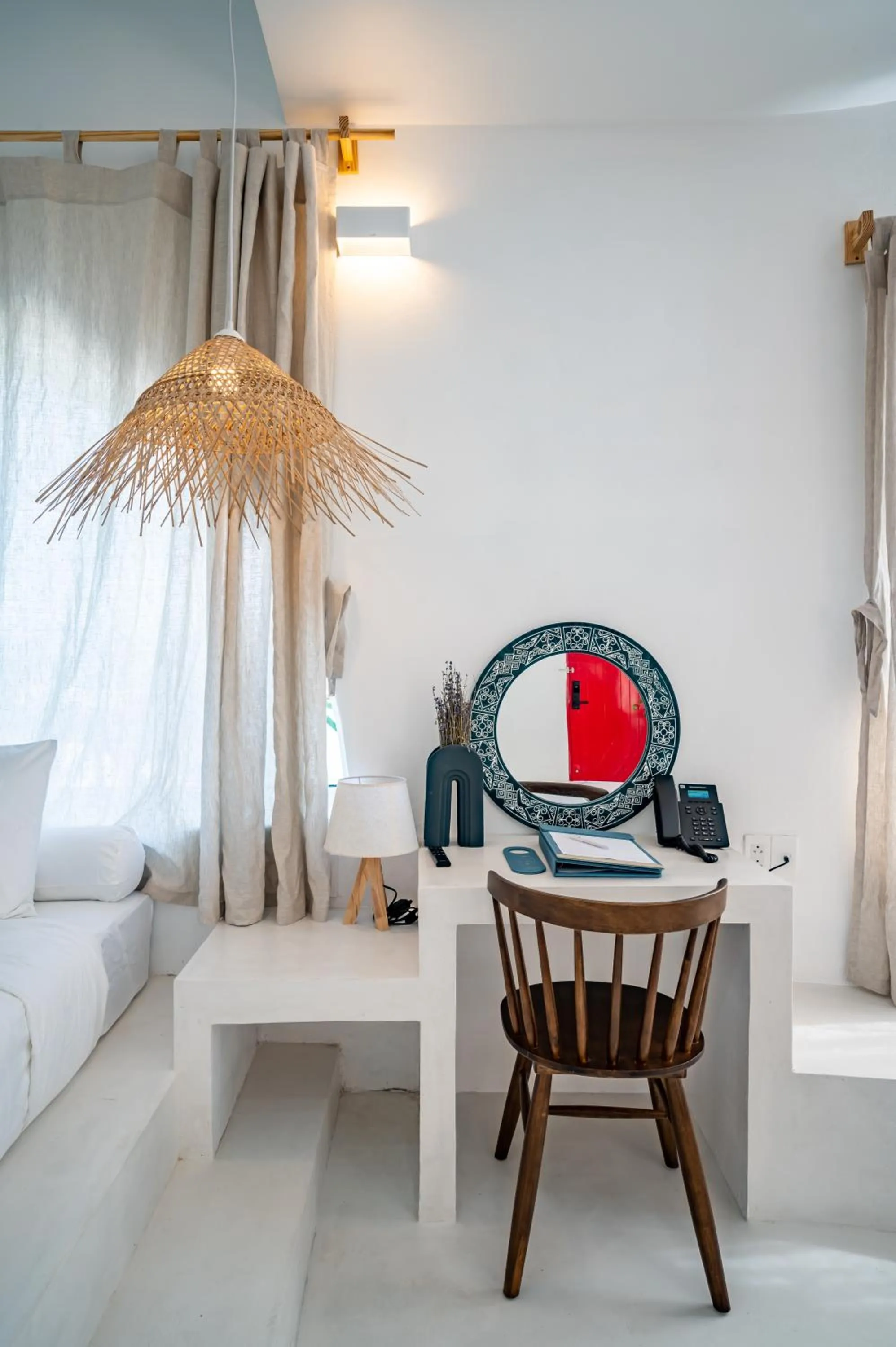 Living room, Bed in Happiness Hotel