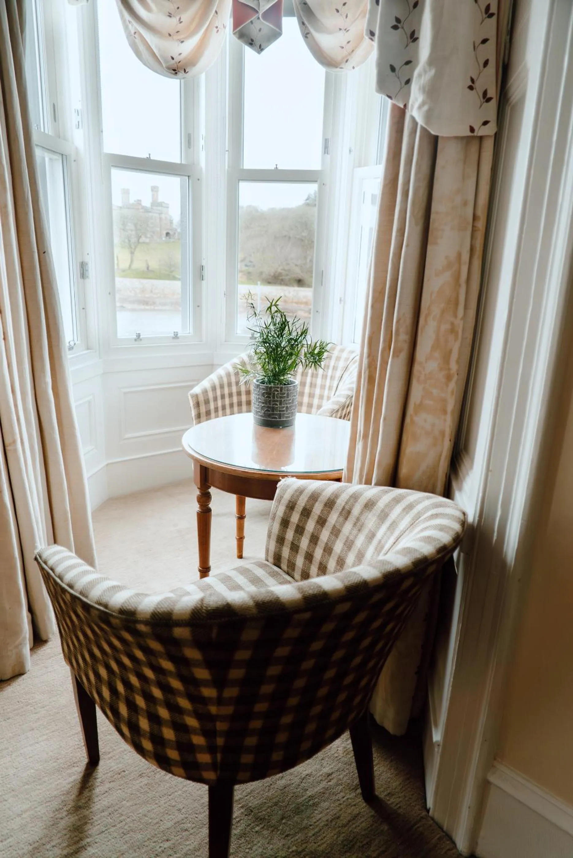 Seating area in Royal Hotel