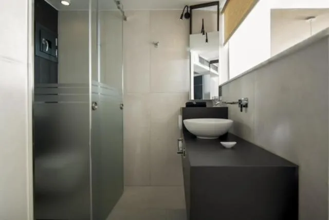 Shower in Alexandrion Appartments Down Town Adults Only