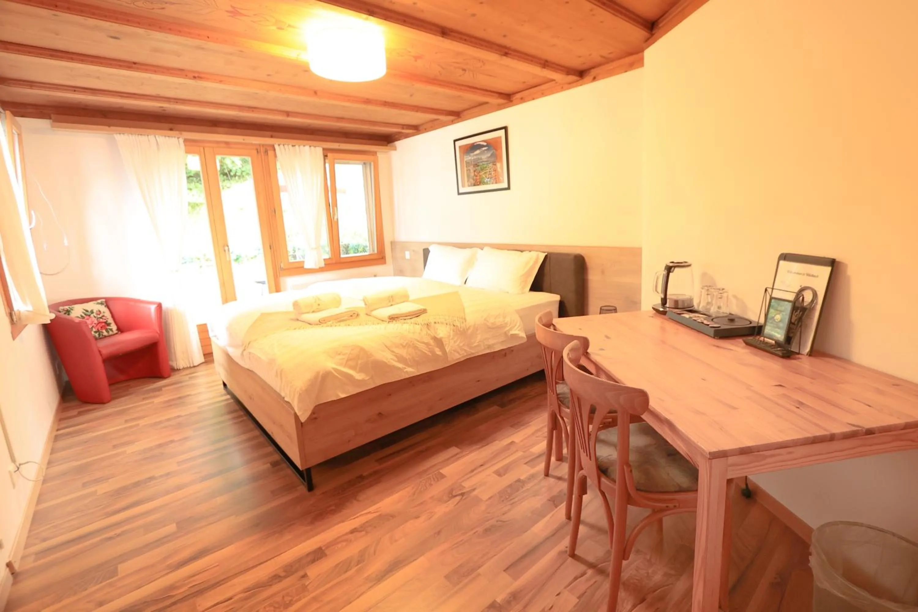 Bed in Hotel Wildbach Brienz