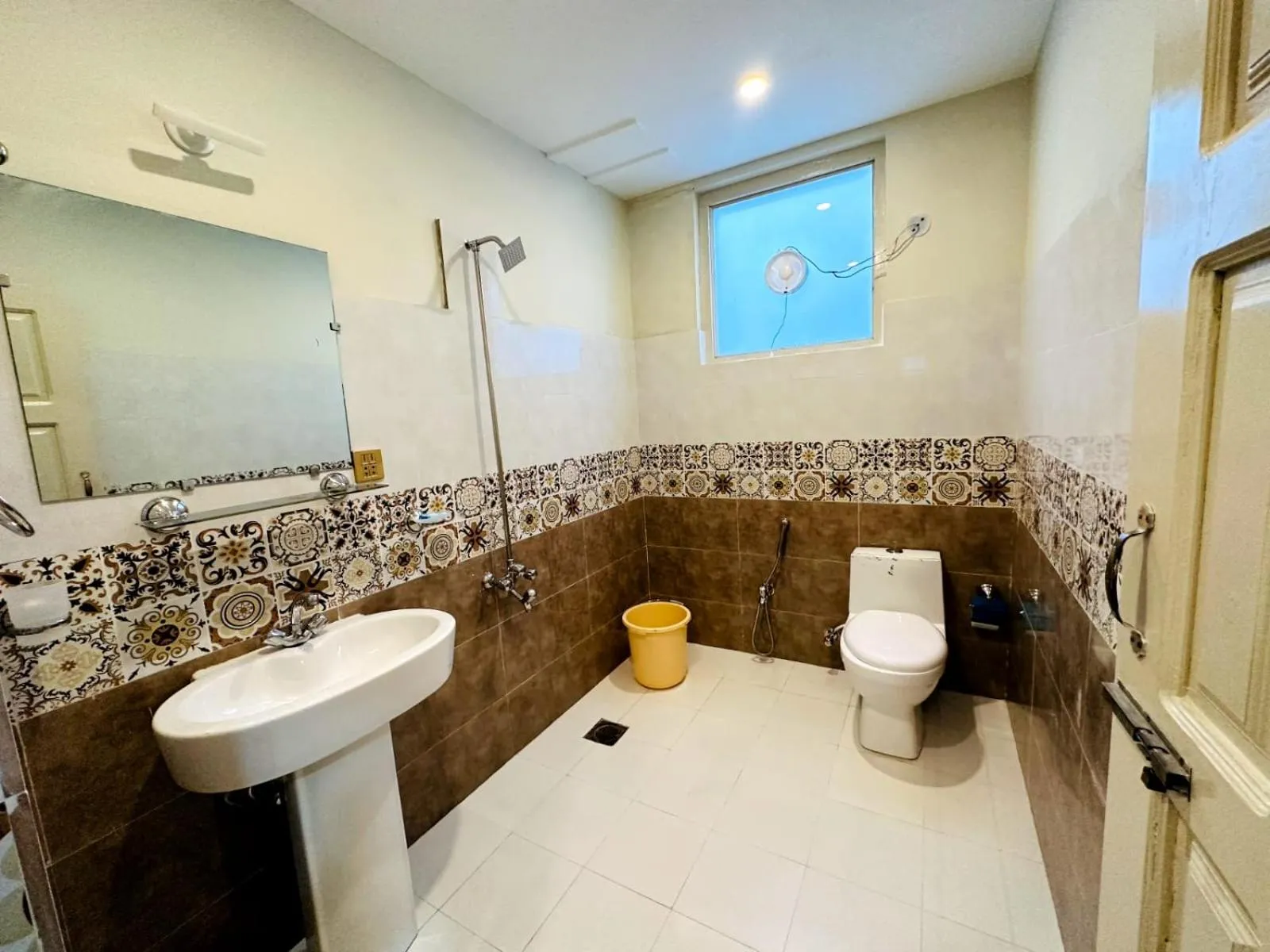 Shower in Desert One Hotel Skardu