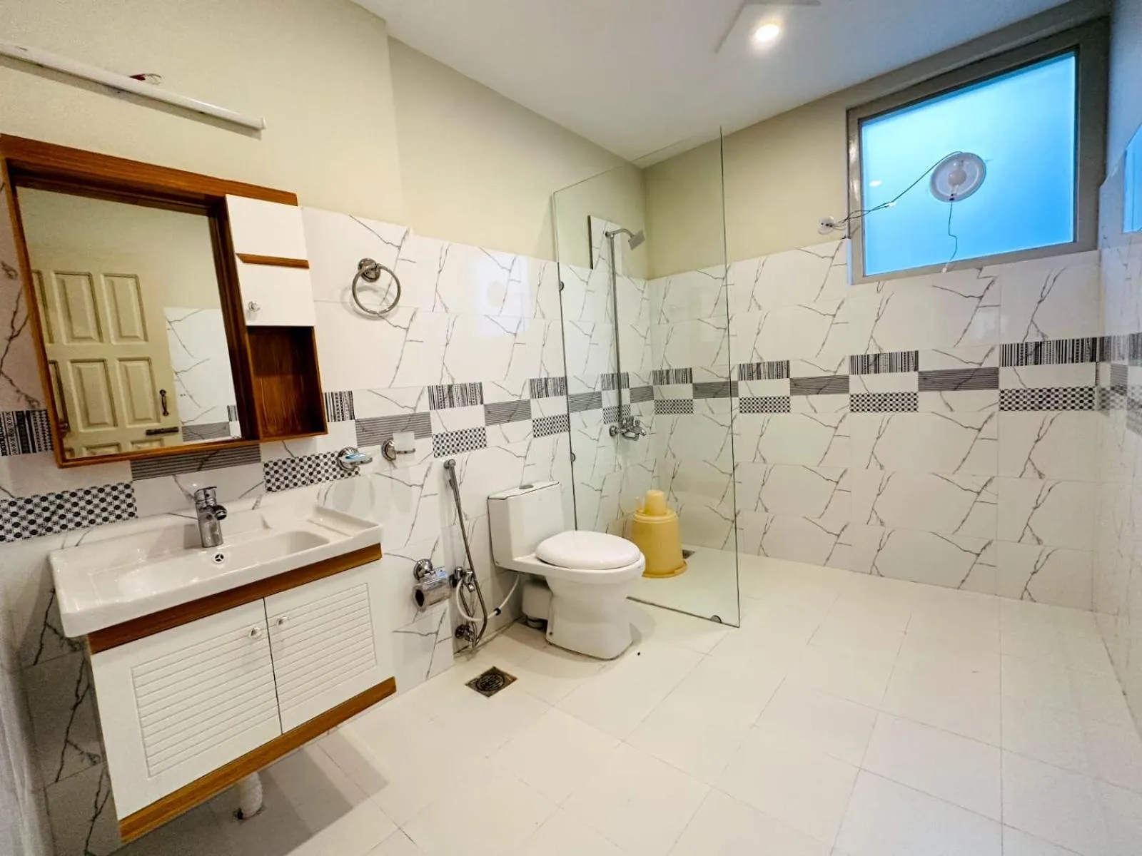 Shower in Desert One Hotel Skardu