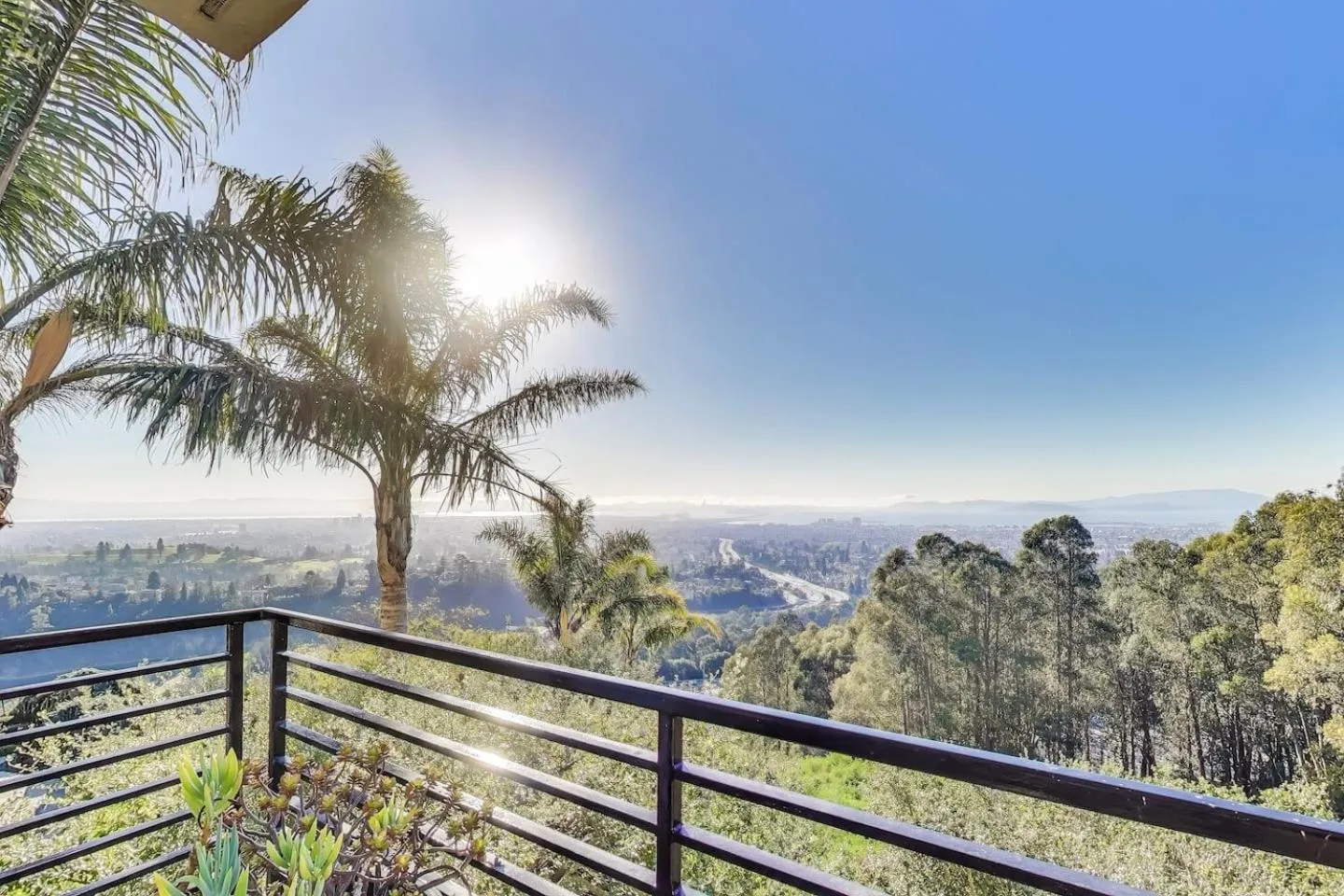 Balcony/Terrace in Luxurious Hillside Home wAC & Gorgeous SF Views!