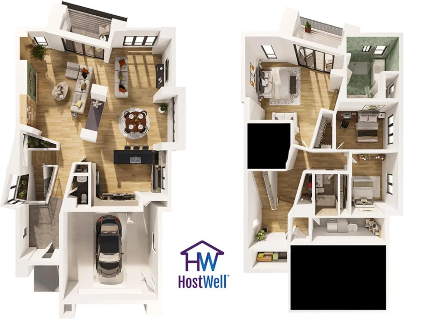 Floor plan in Luxurious Hillside Home wAC & Gorgeous SF Views!