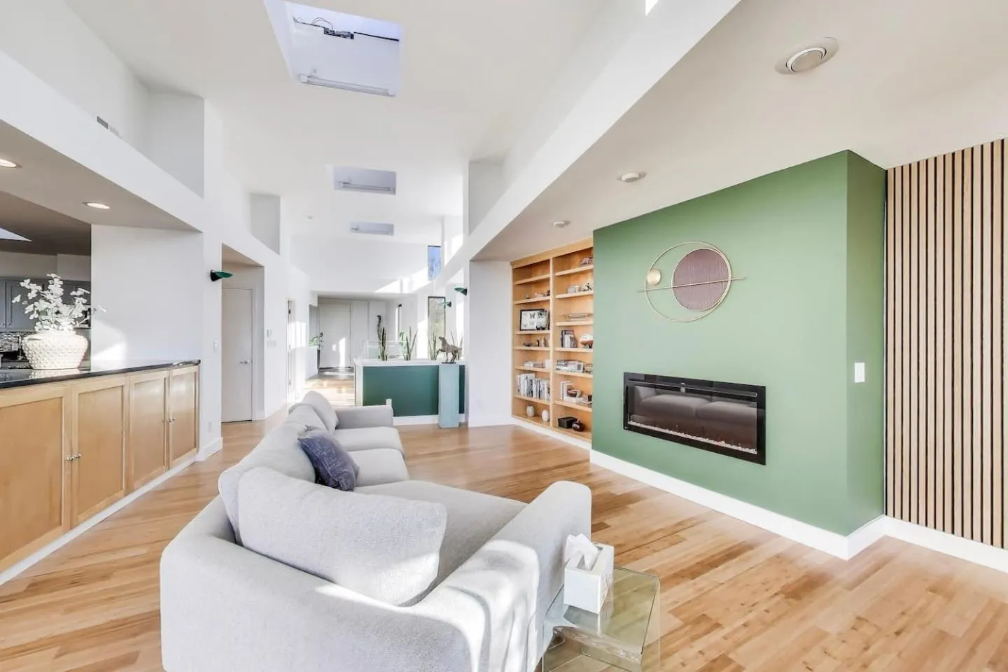 Living room in Luxurious Hillside Home wAC & Gorgeous SF Views!