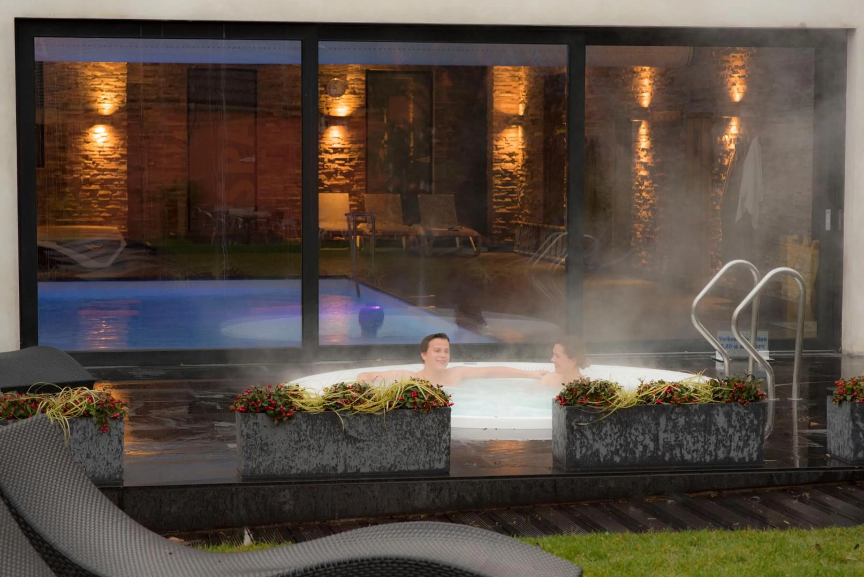 Hot Tub in Hotel Spoorzicht & SPA