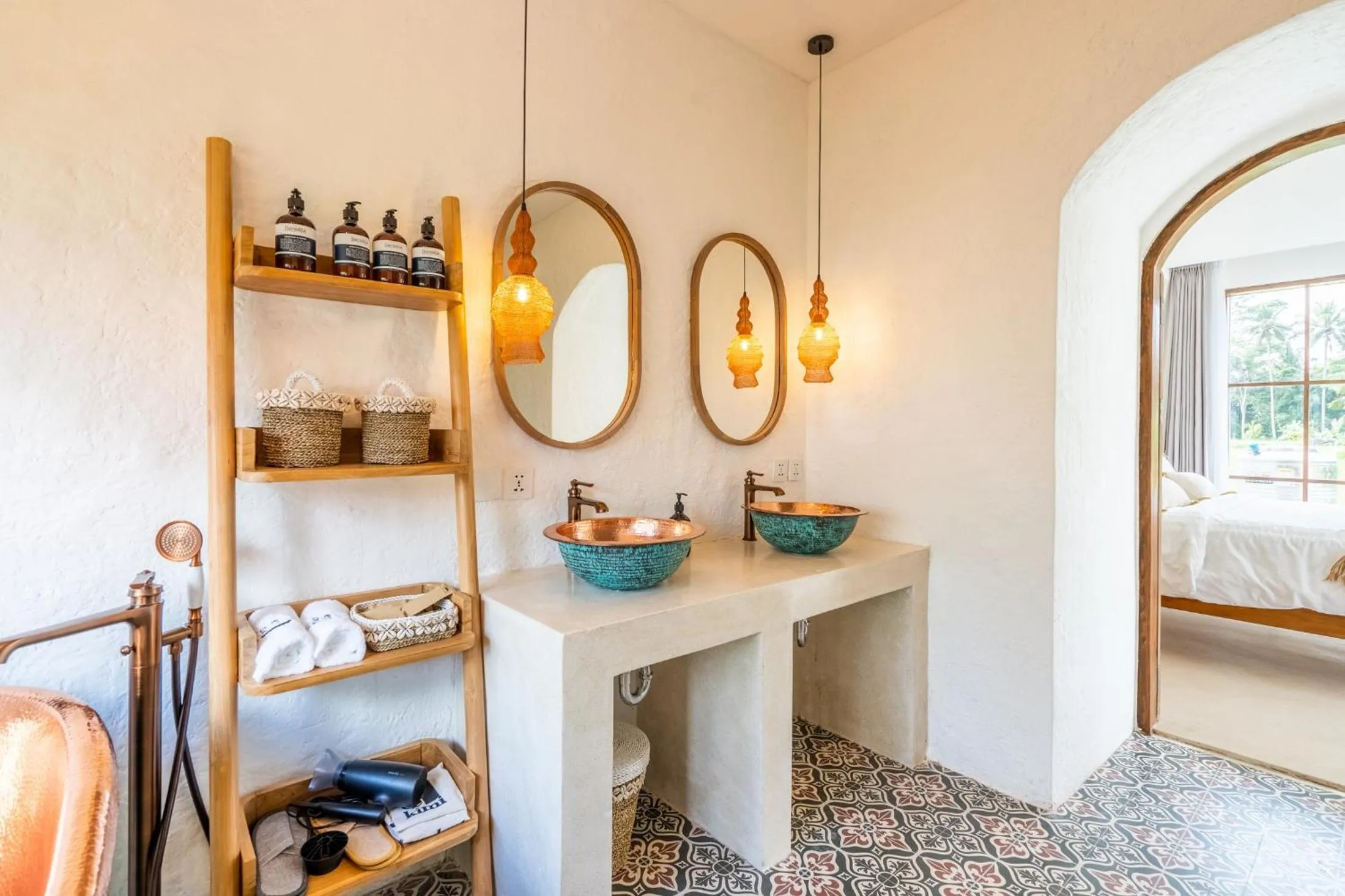 Bathroom, Bed in Tembaga Serenity Villa - Paradise with Pool and Garden