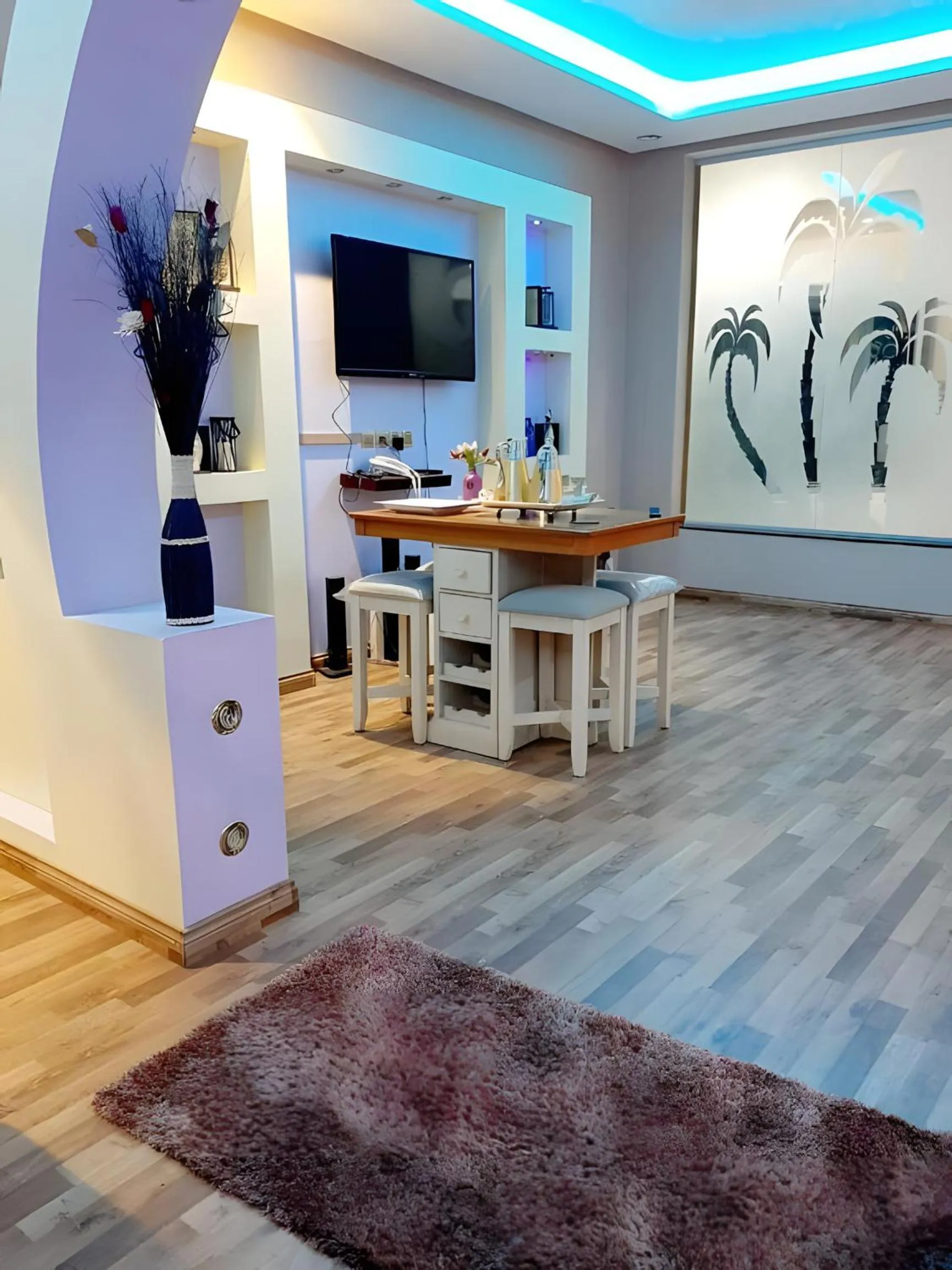 Seating area in شقق أهلين ثلاثة للشقق المخدومة