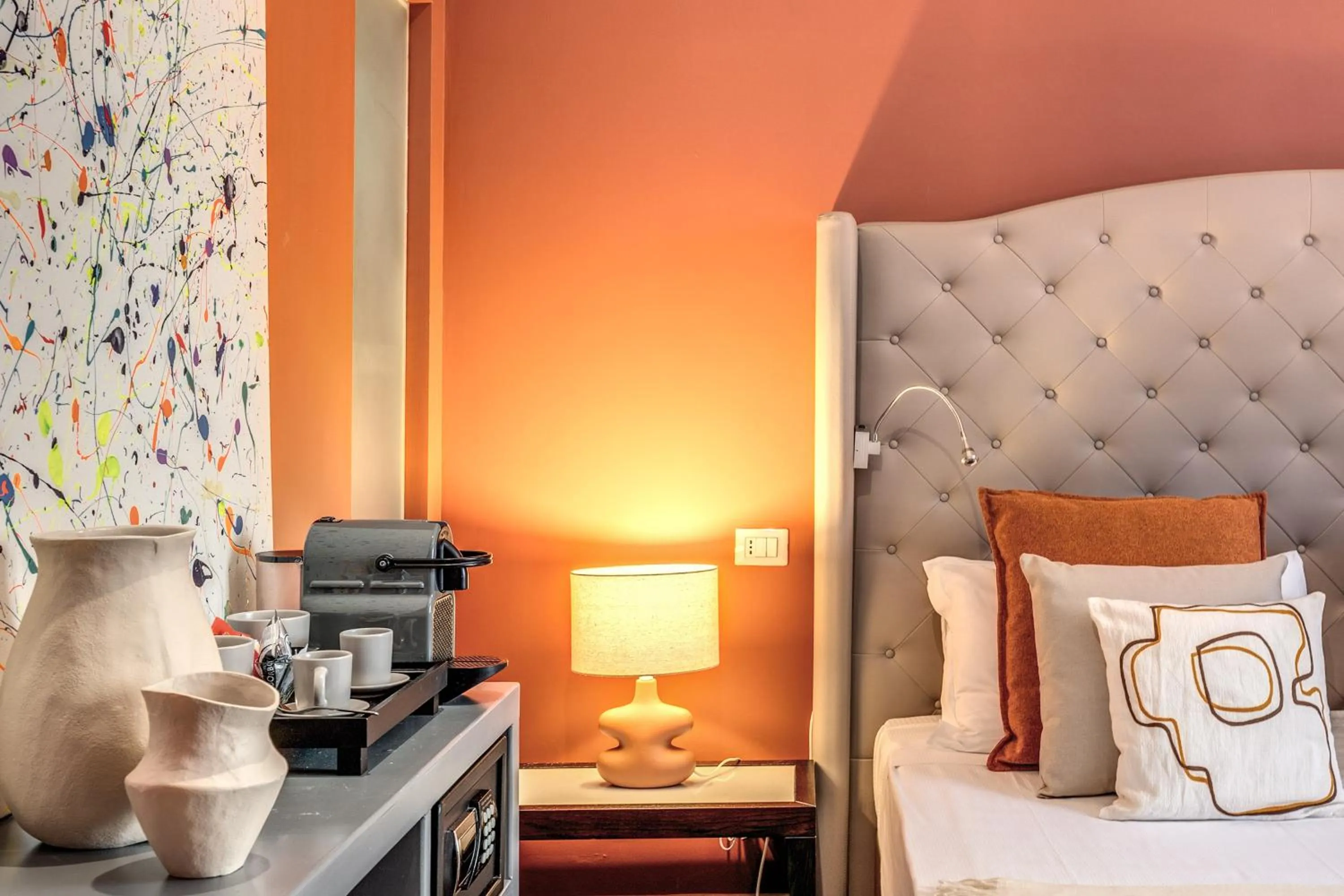 Decorative detail, Bed in Telier Tomacelli