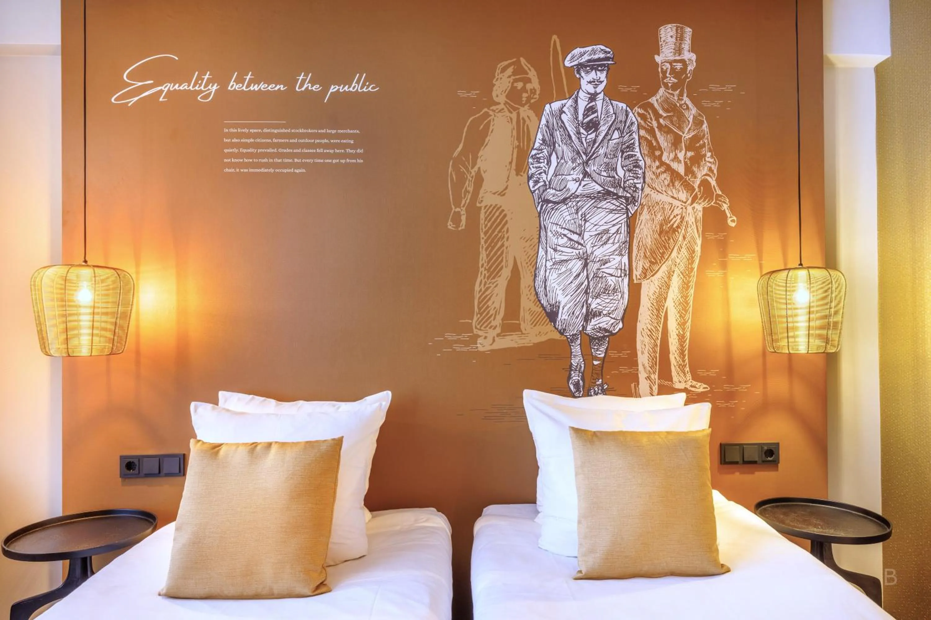 Bed in Hotel Die Port van Cleve