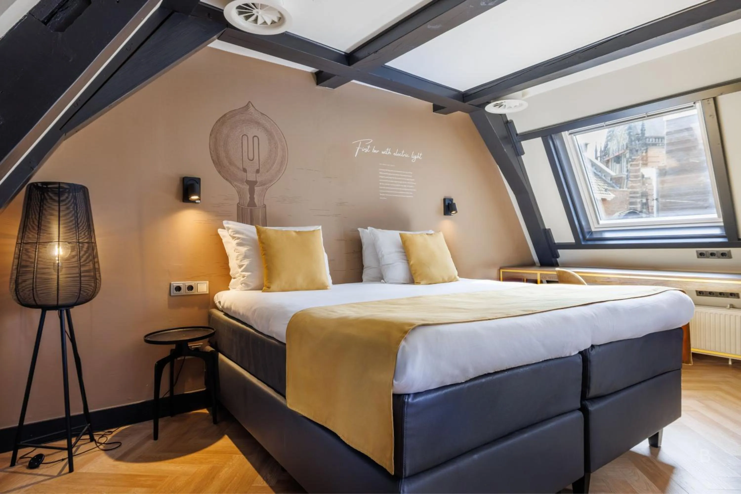 Bed in Hotel Die Port van Cleve