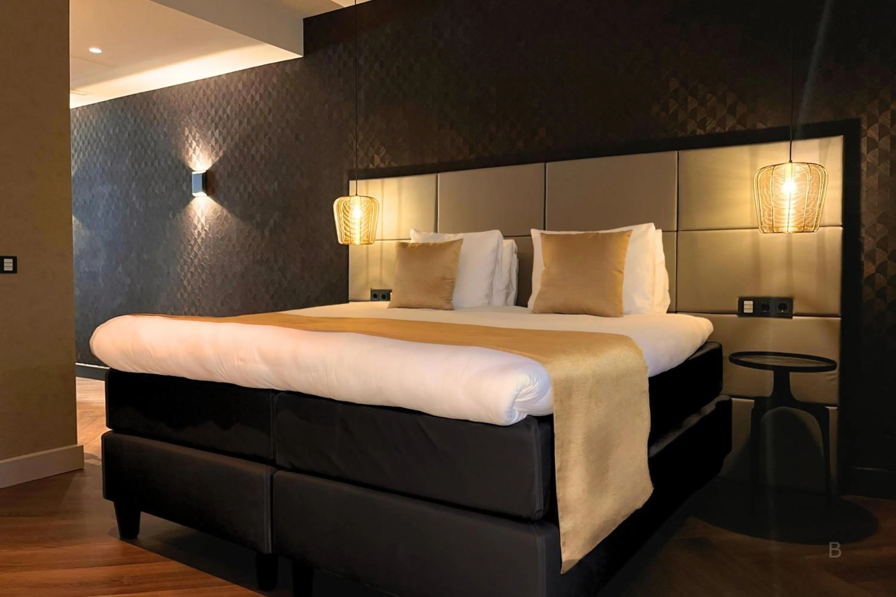 Bed in Hotel Die Port van Cleve