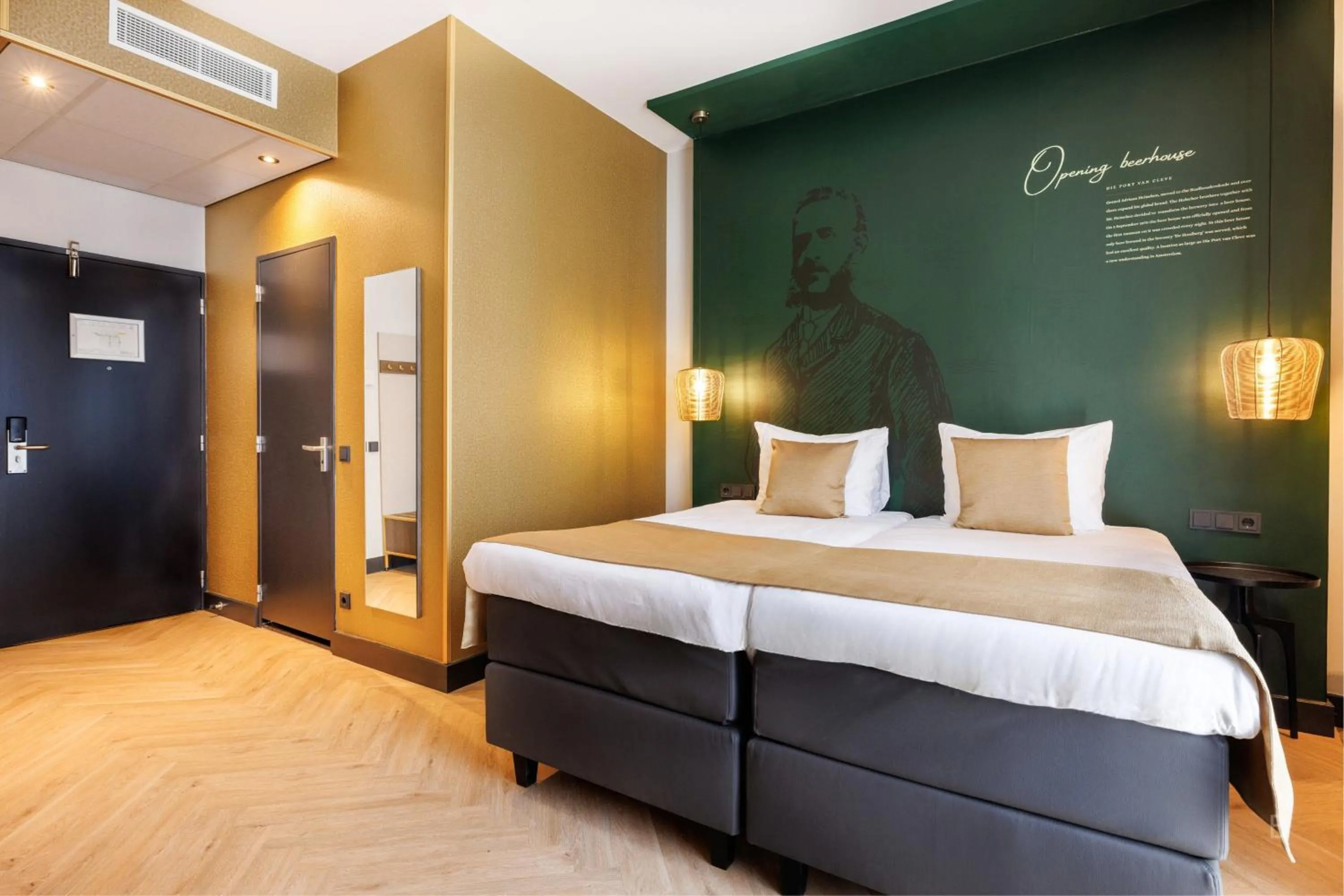 Bed in Hotel Die Port van Cleve